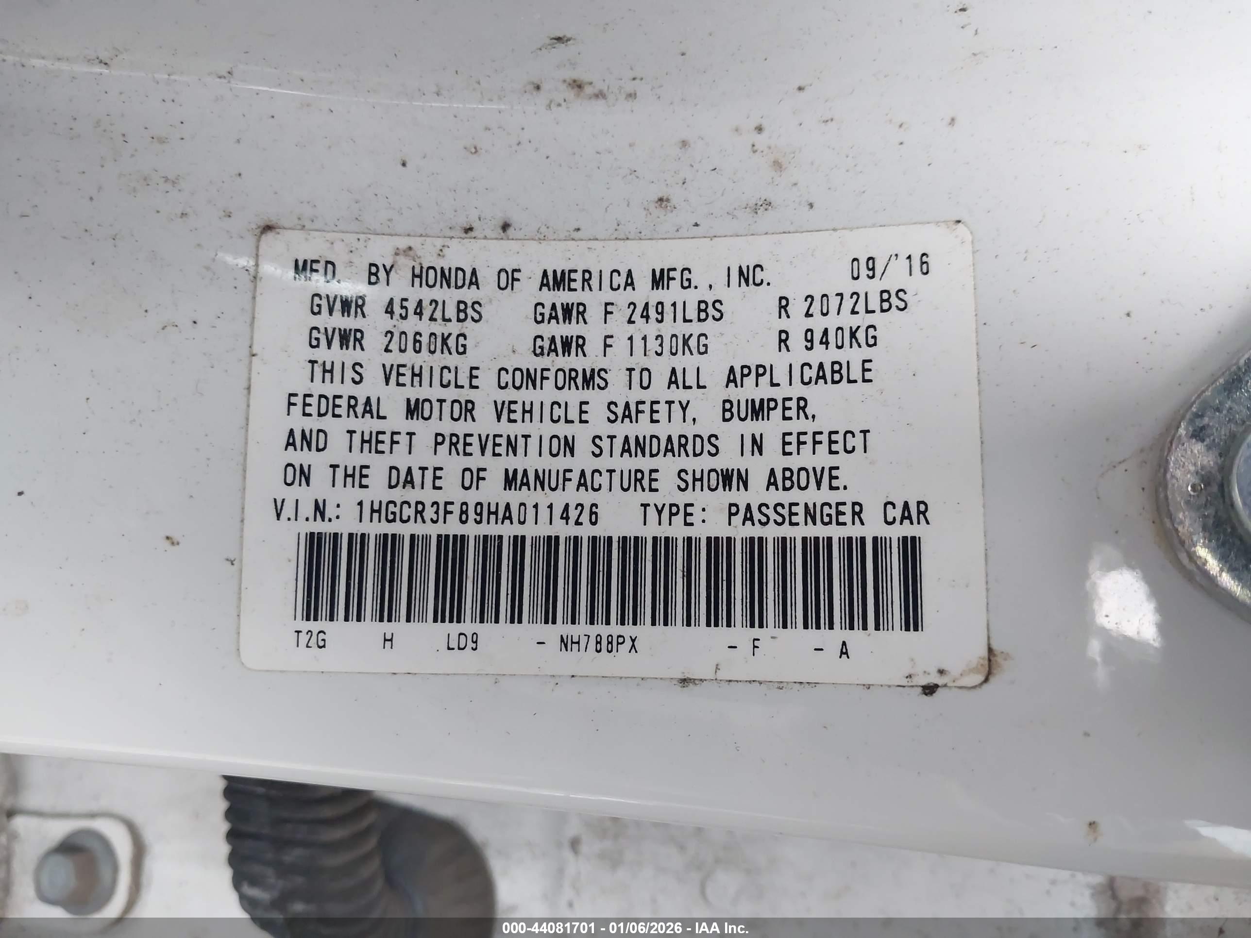 HONDA ACCORD image 9