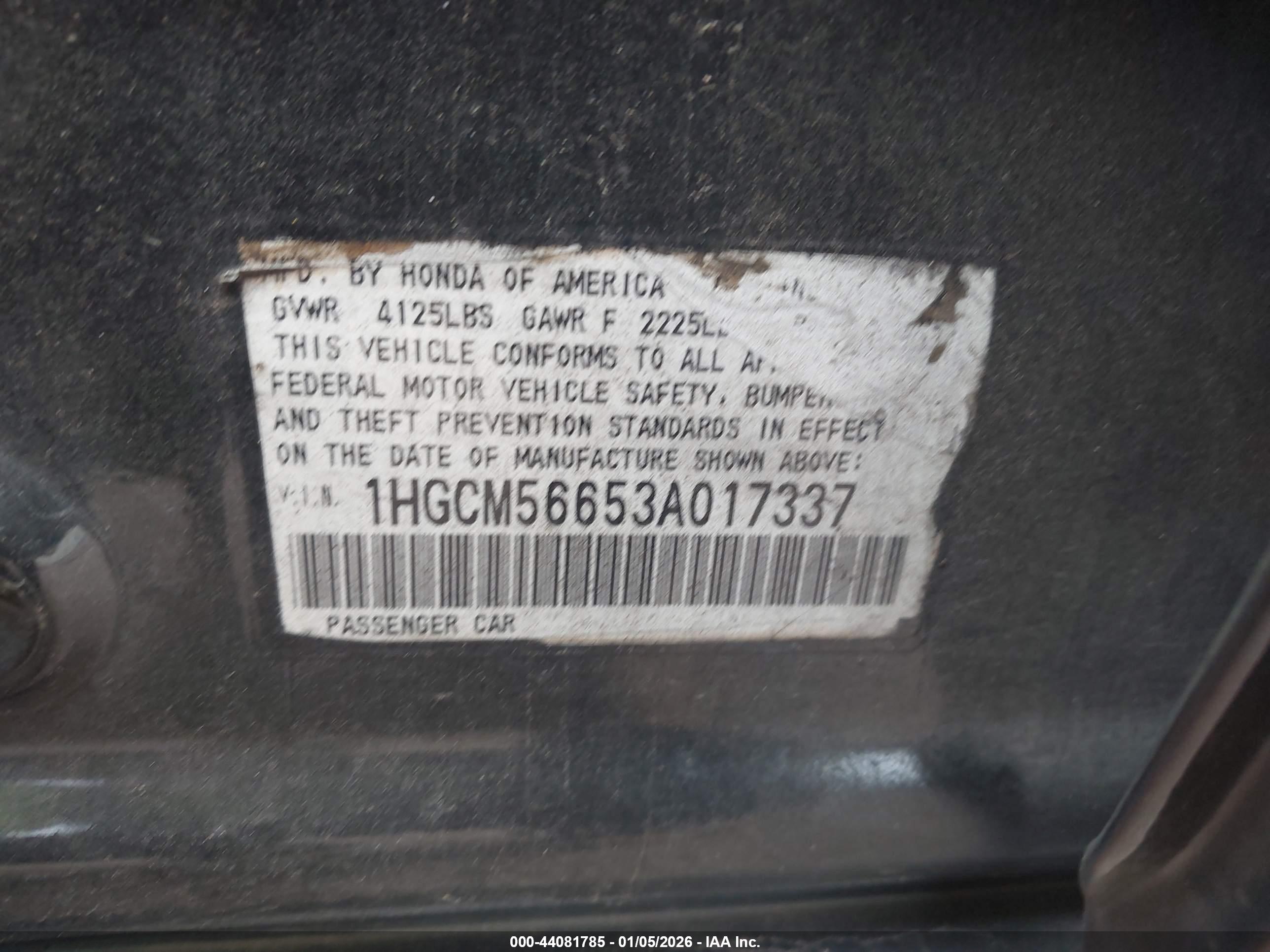 HONDA ACCORD image 9