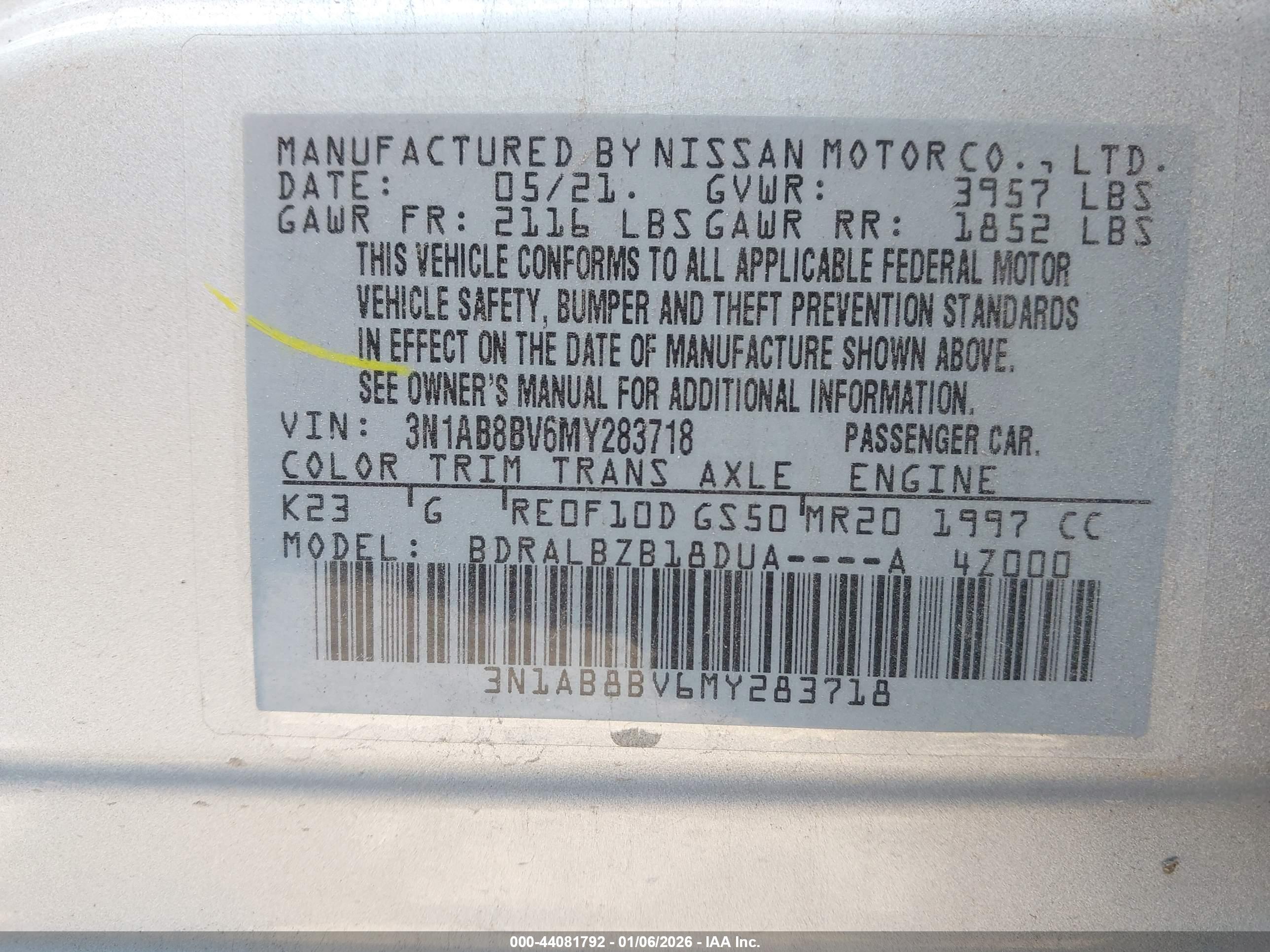 NISSAN SENTRA image 9