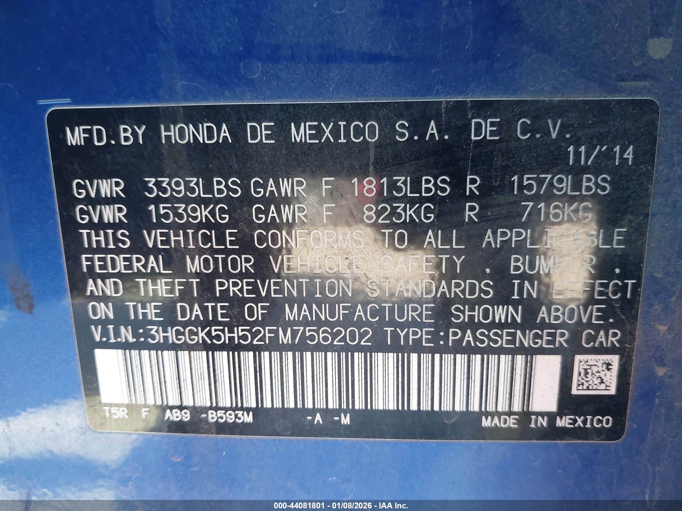 HONDA FIT image 9