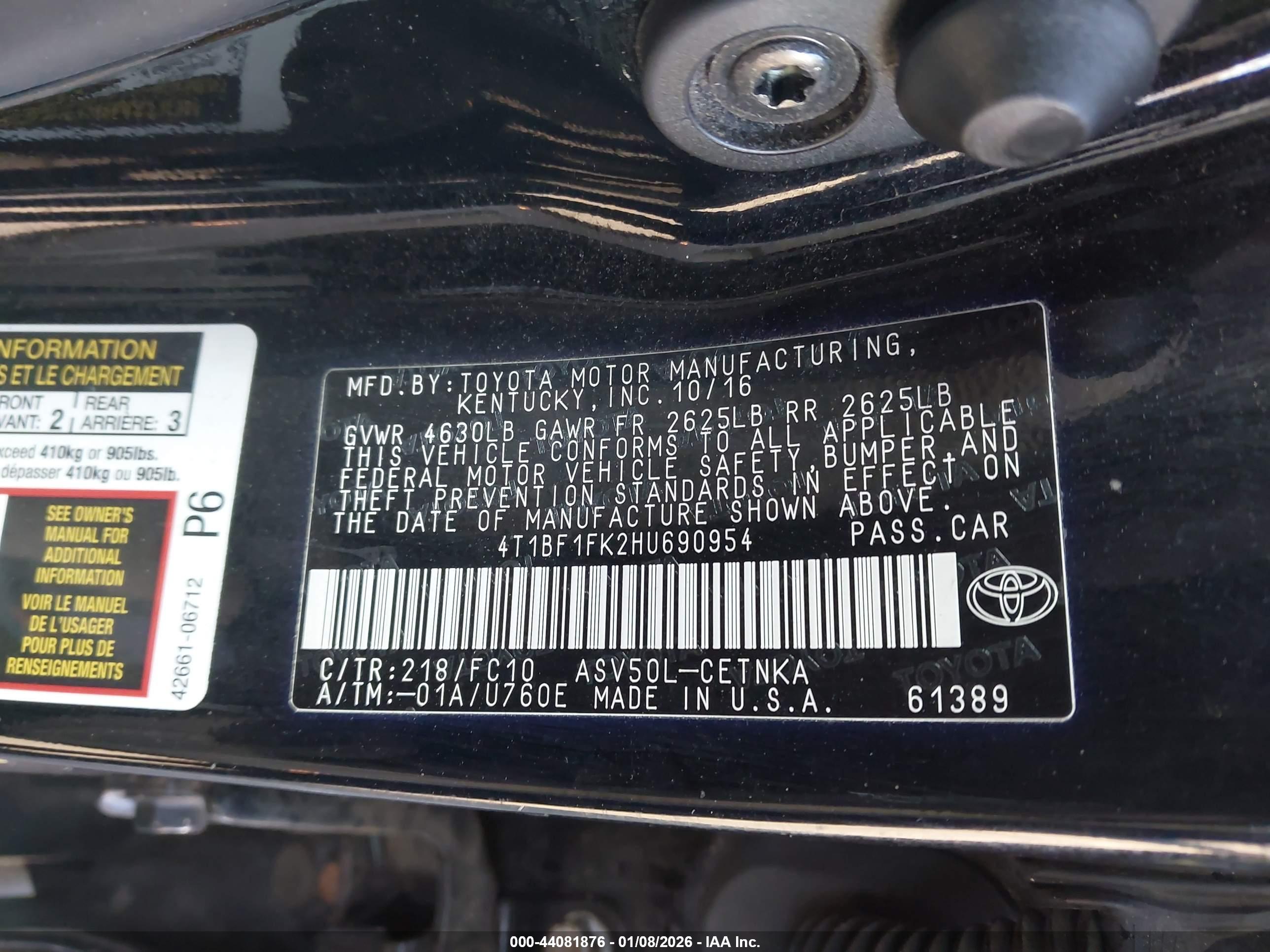 TOYOTA CAMRY image 9