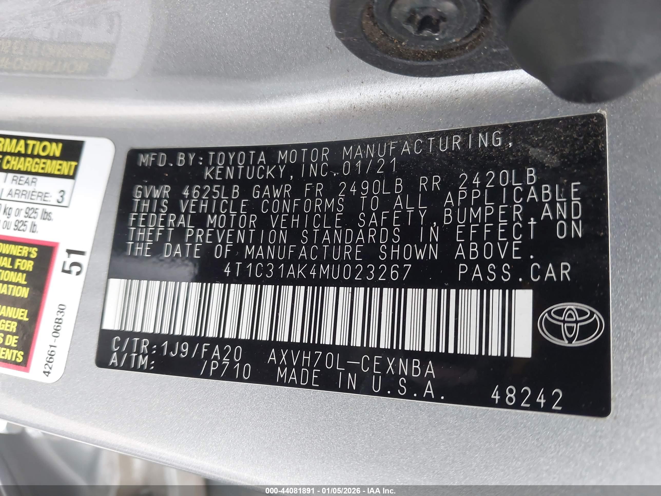 TOYOTA CAMRY image 9