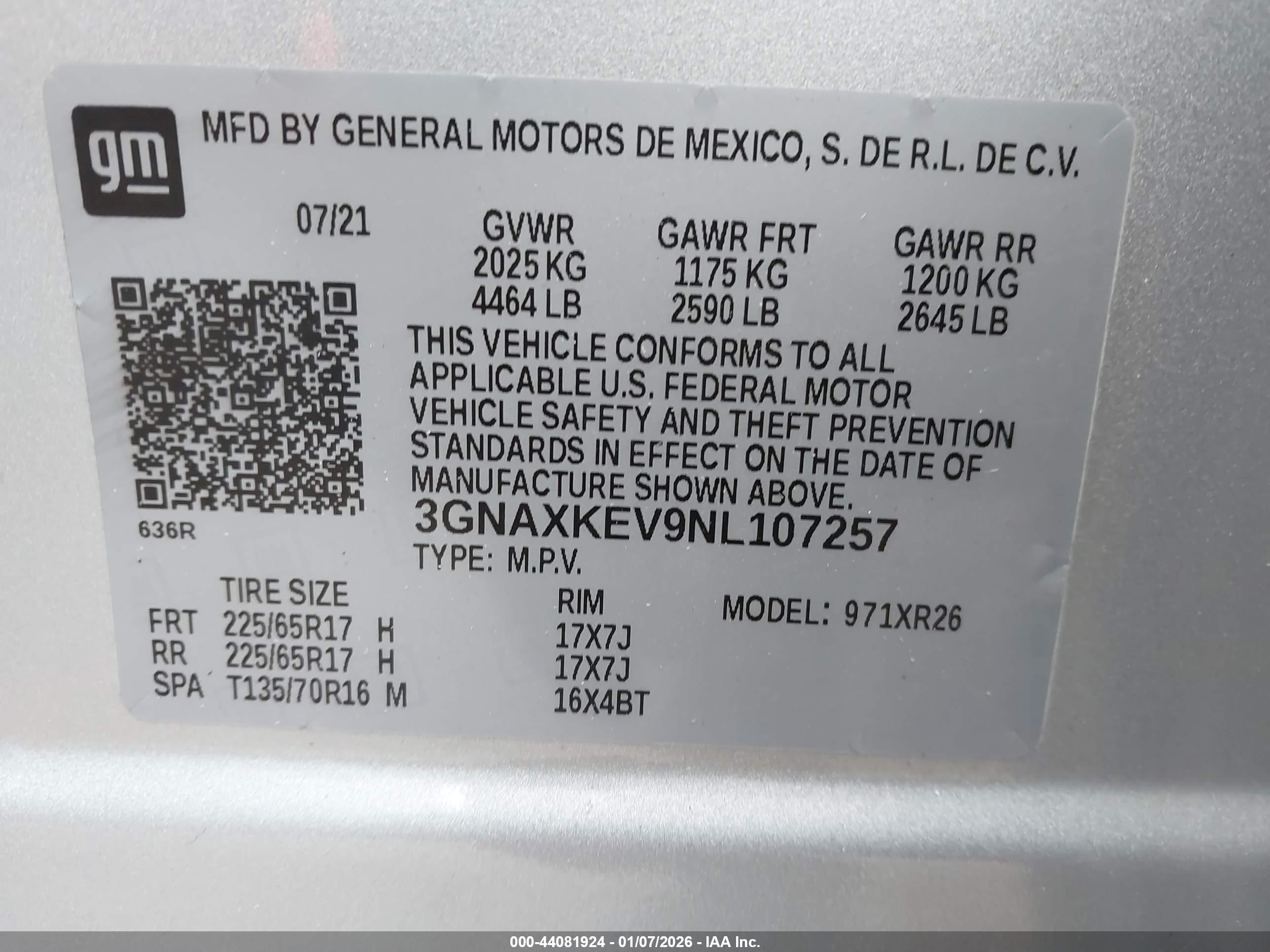 CHEVROLET EQUINOX image 9
