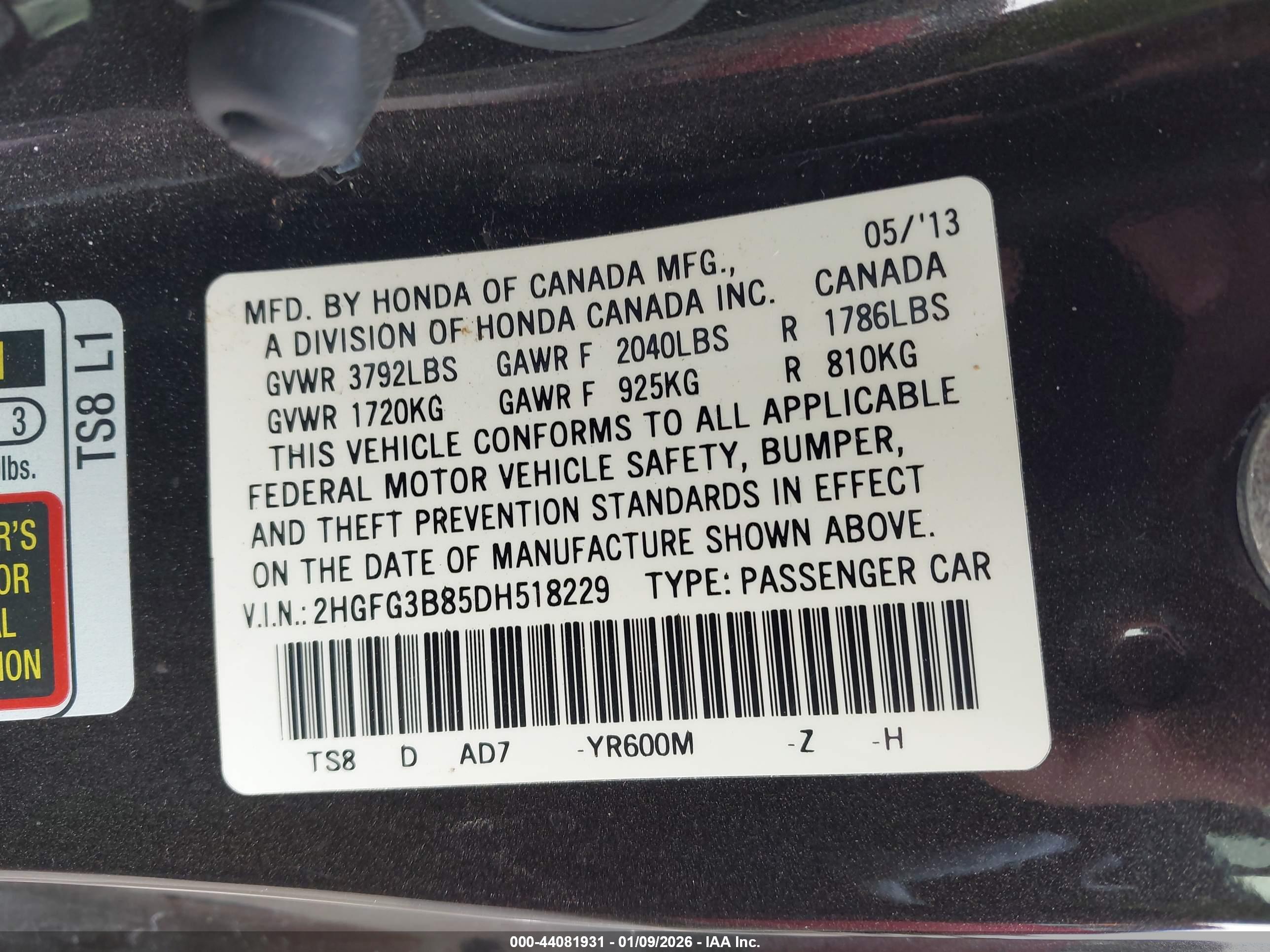 HONDA CIVIC image 9