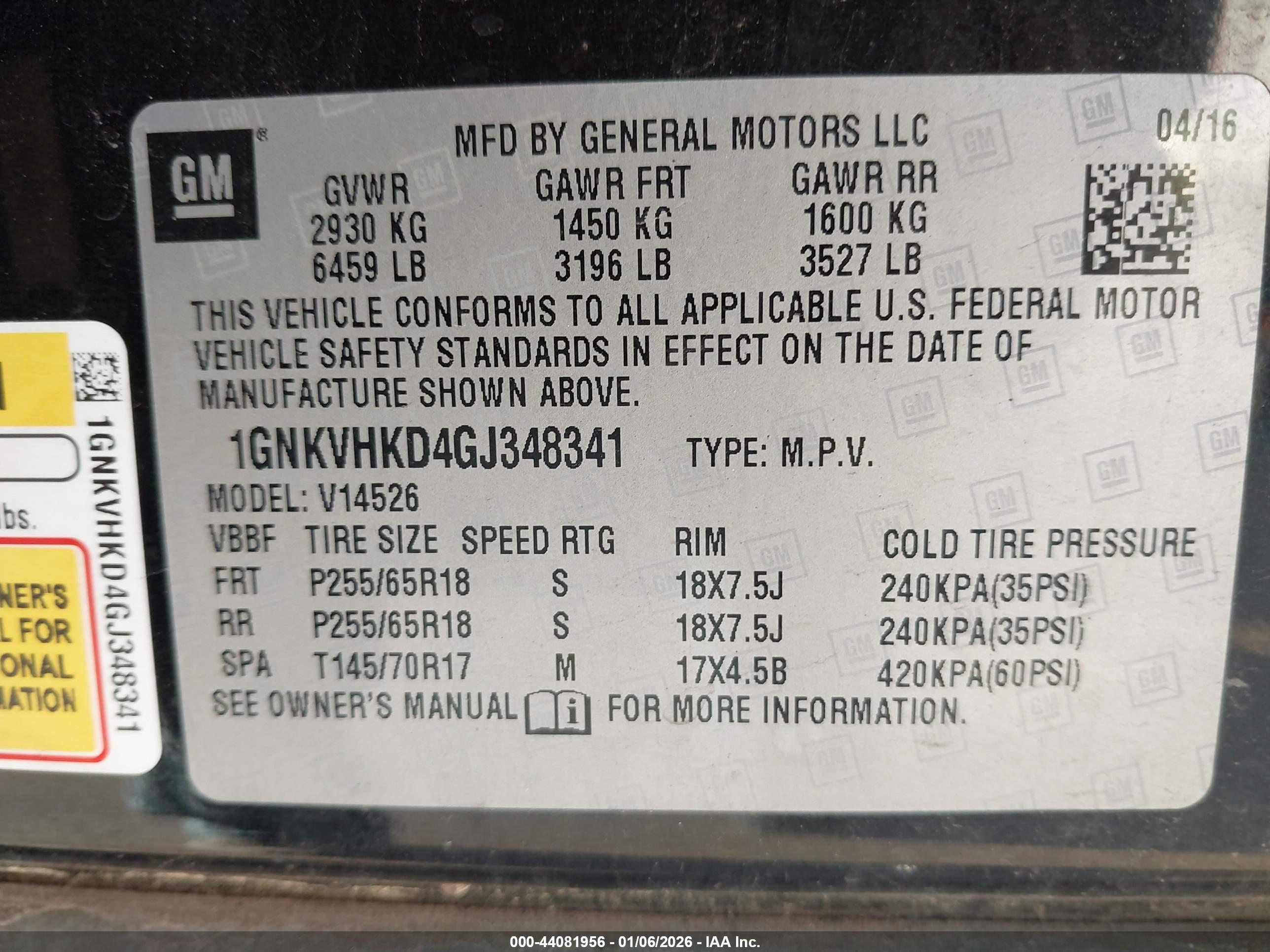 CHEVROLET TRAVERSE image 9