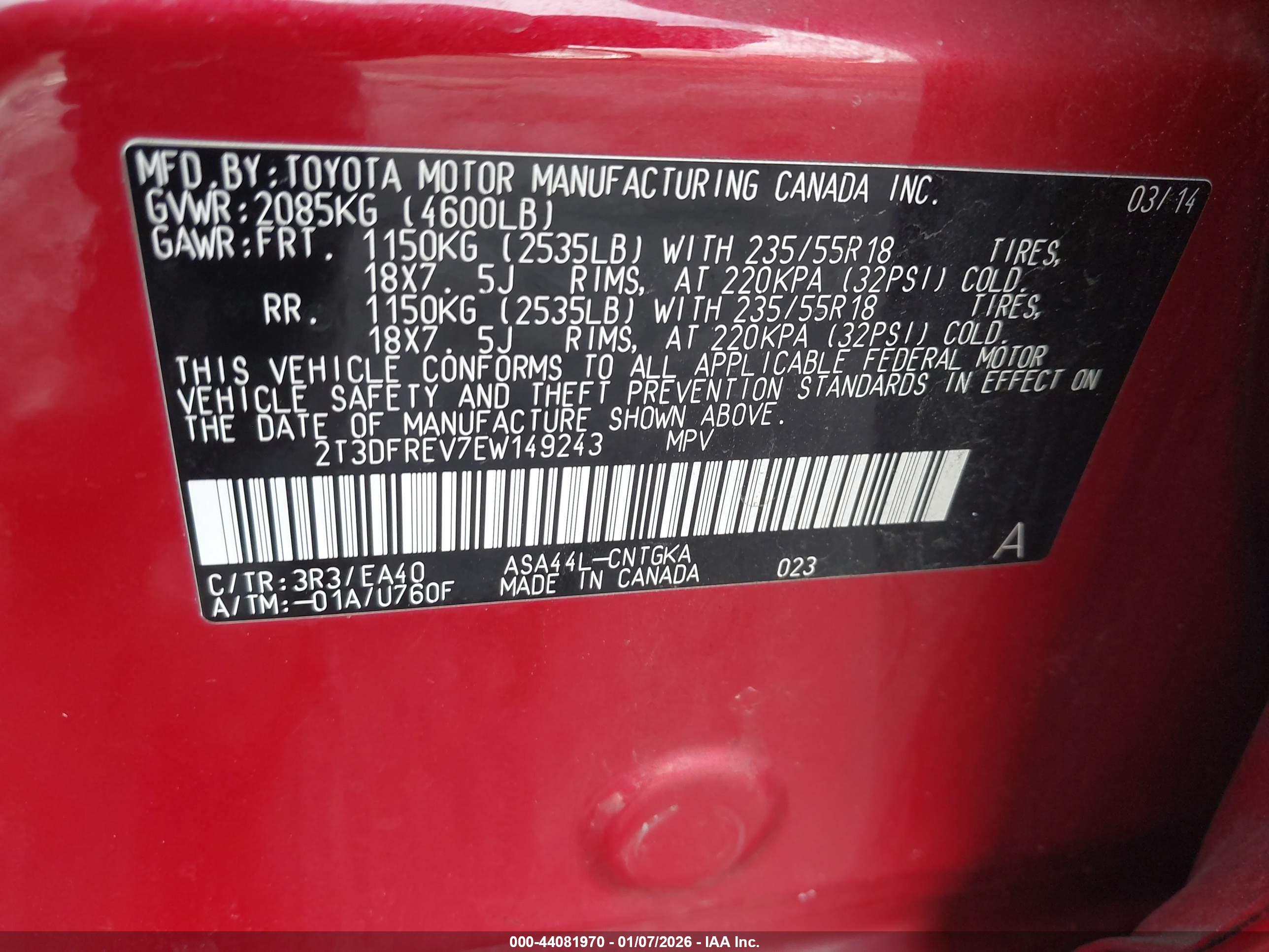 TOYOTA RAV4 image 9