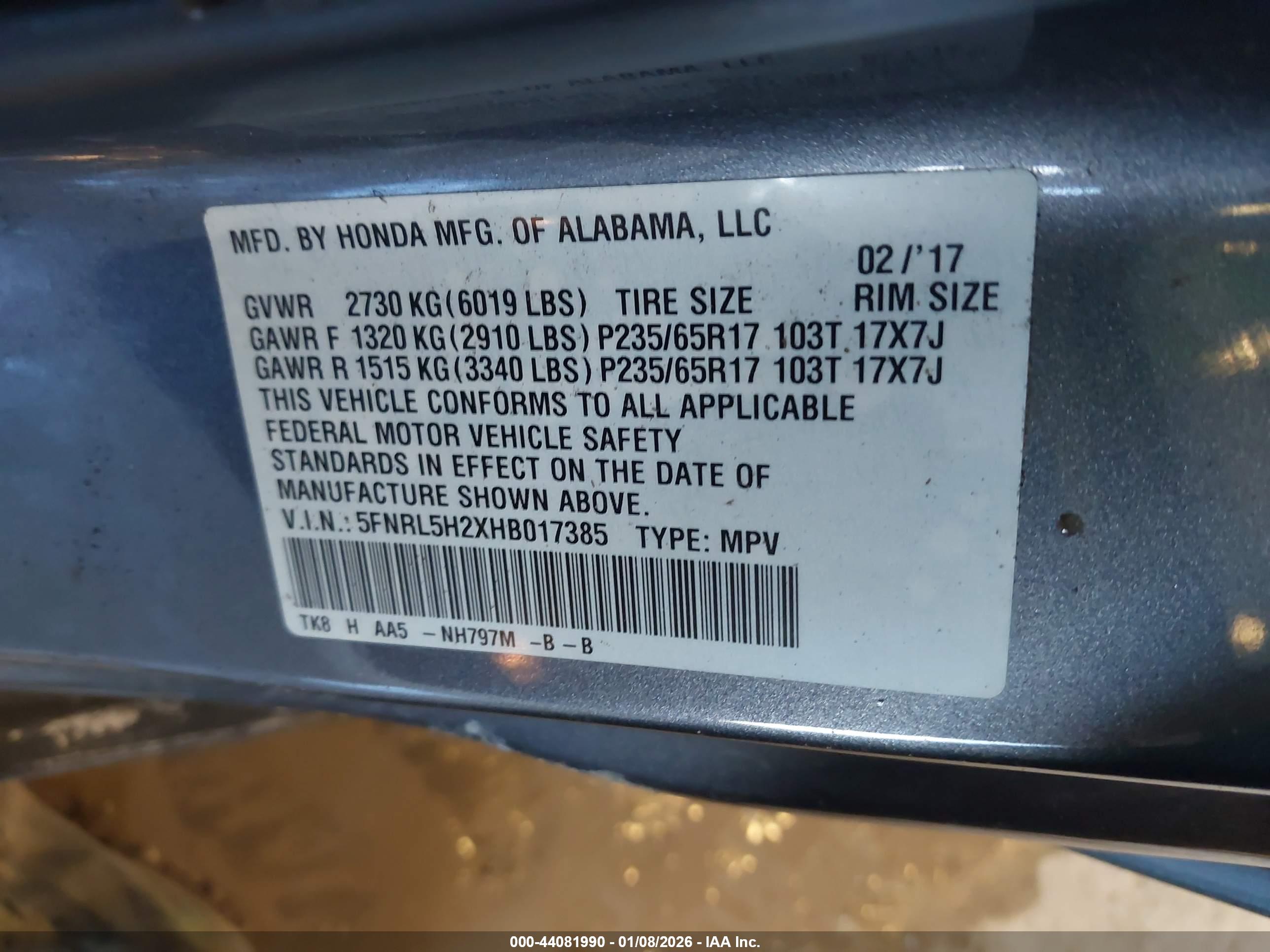 HONDA ODYSSEY image 9