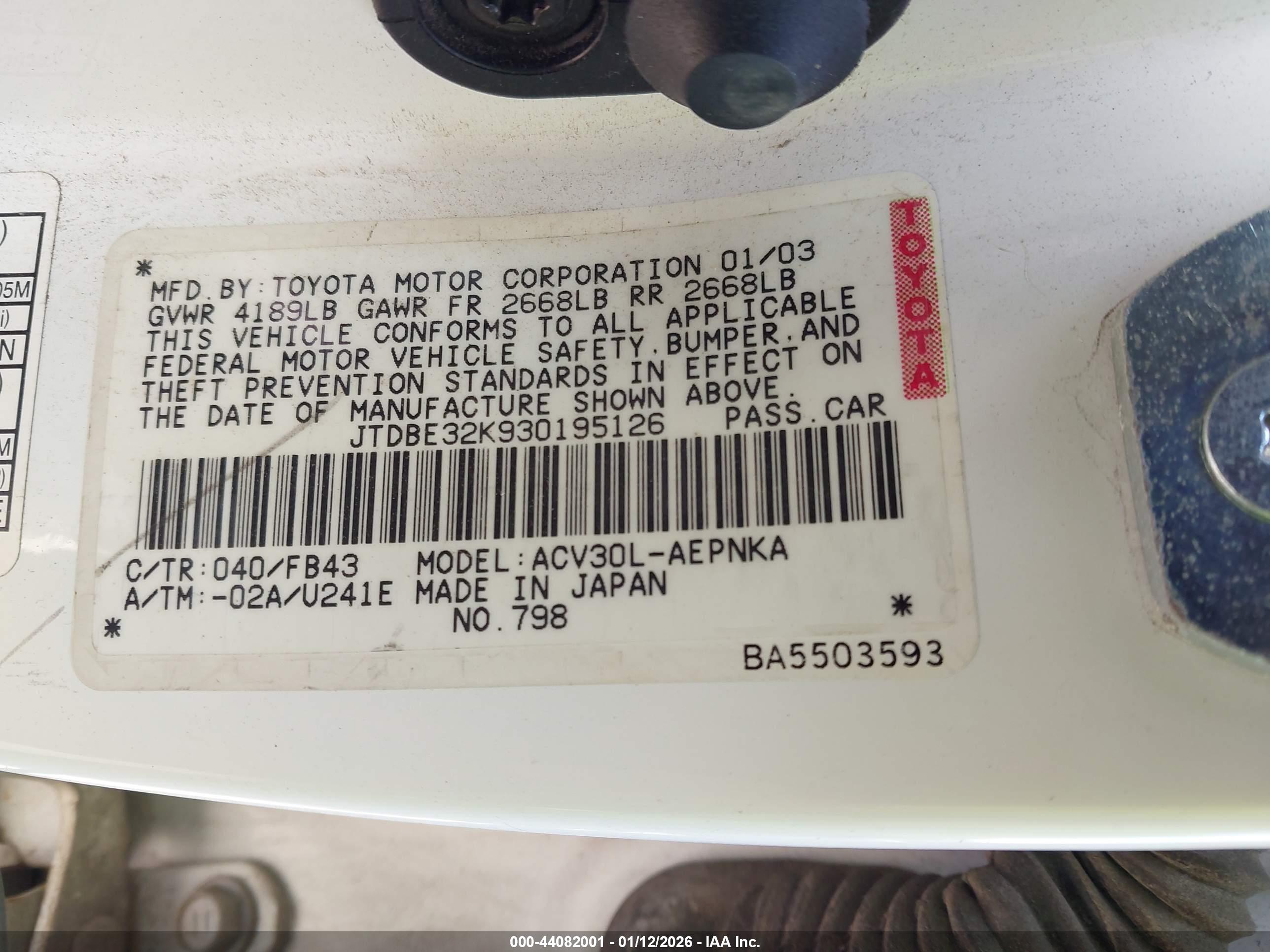 TOYOTA CAMRY image 9
