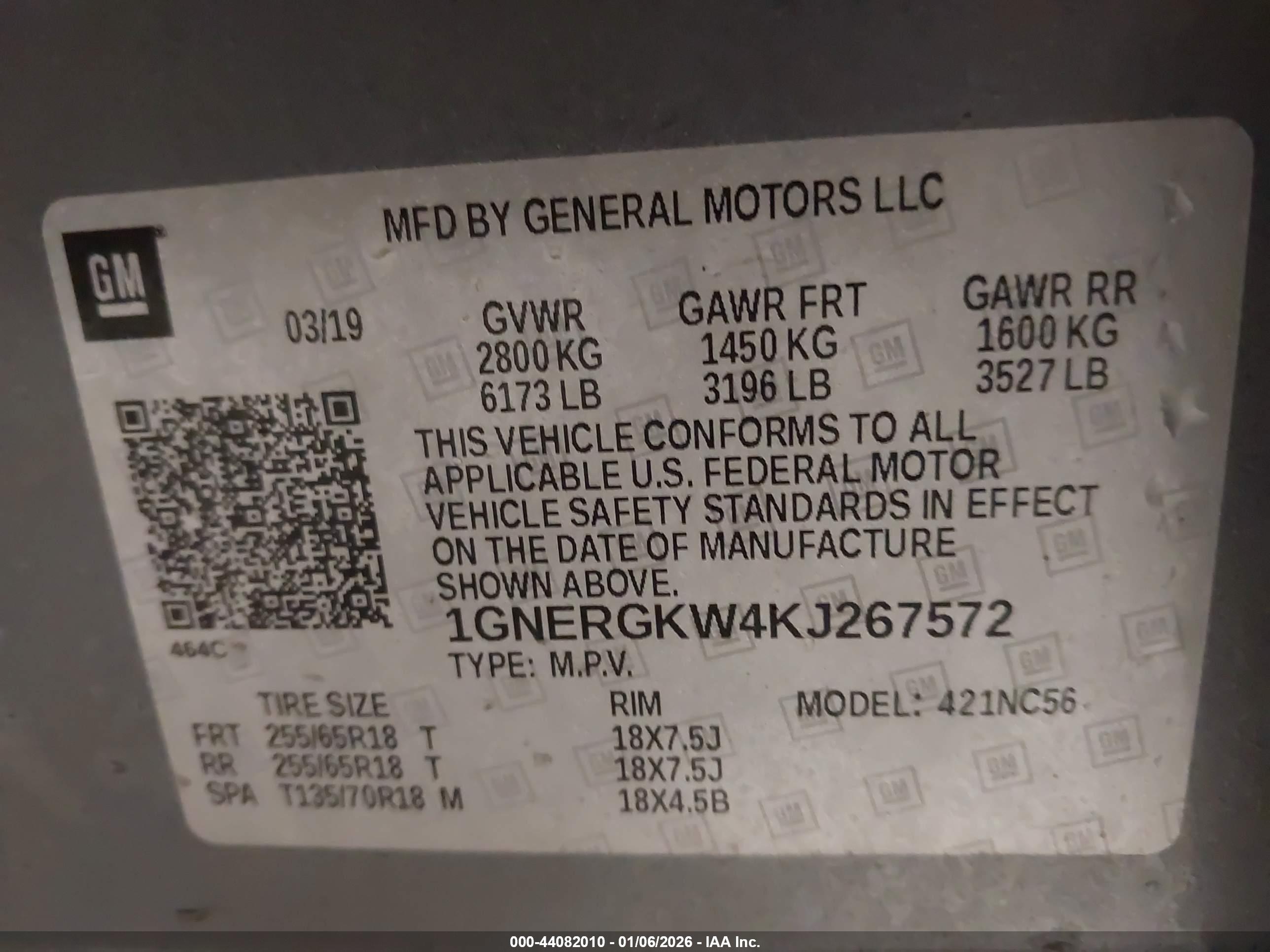 CHEVROLET TRAVERSE image 9
