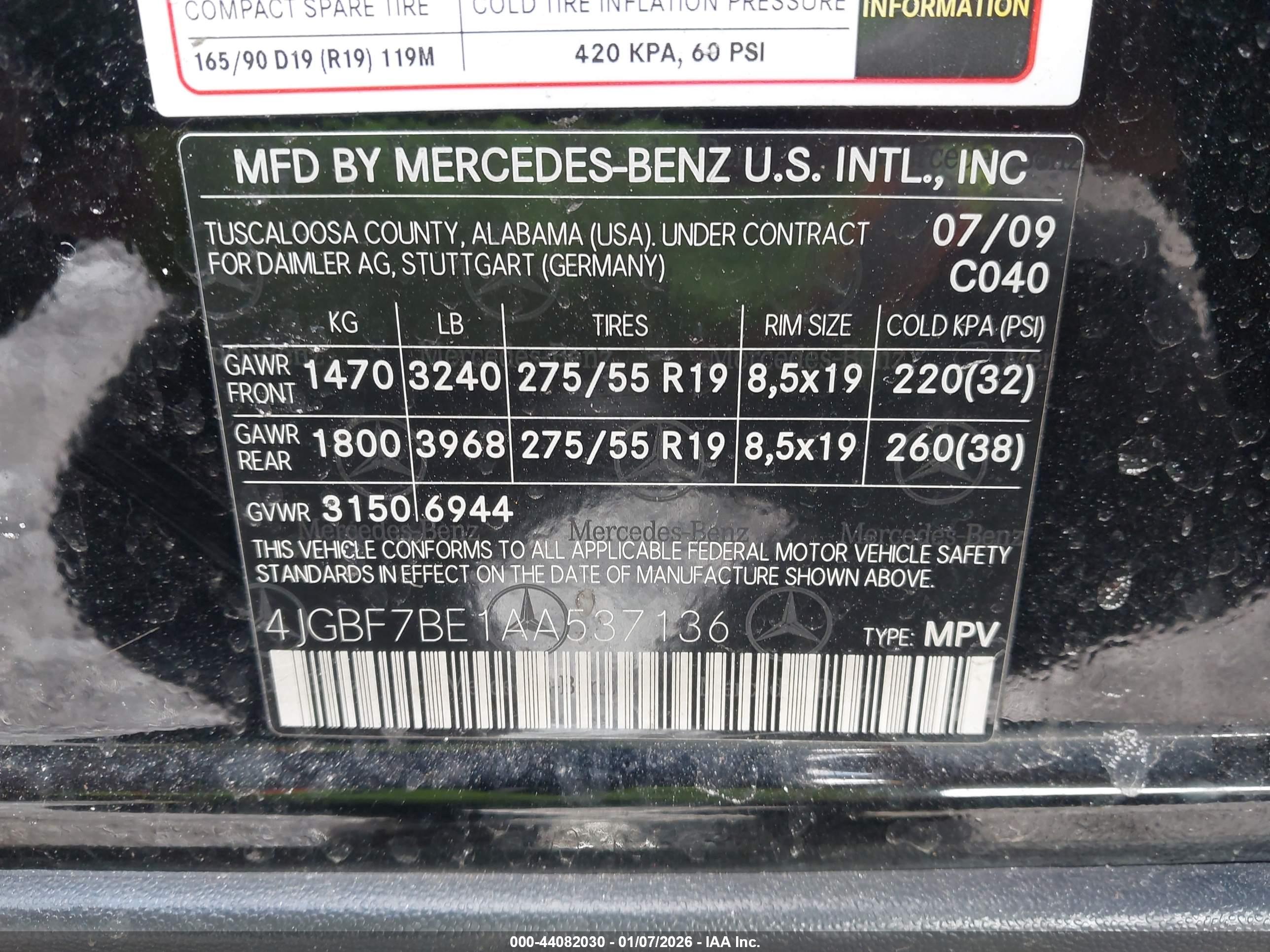 MERCEDES-BENZ GL image 9