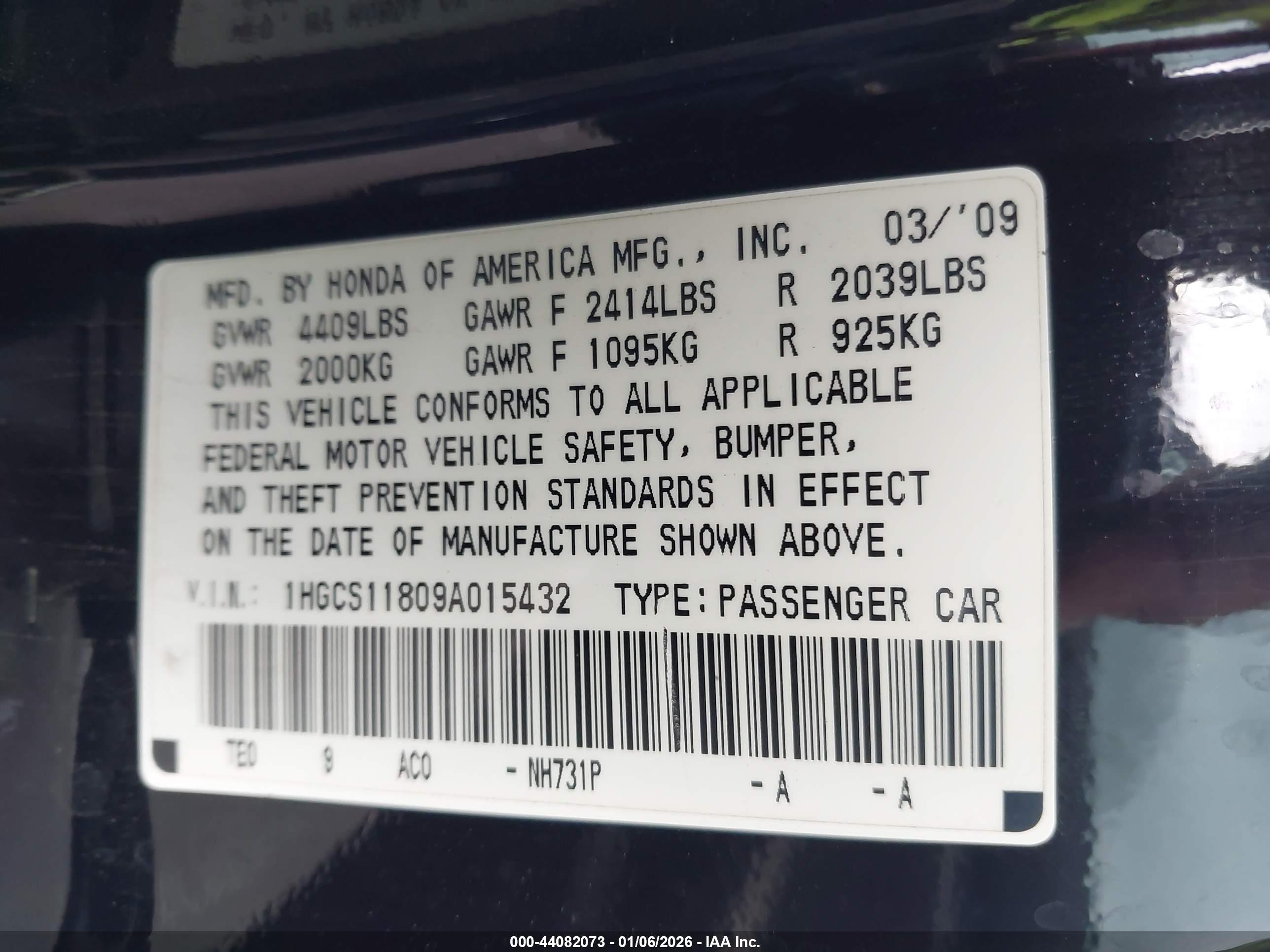 HONDA ACCORD image 9