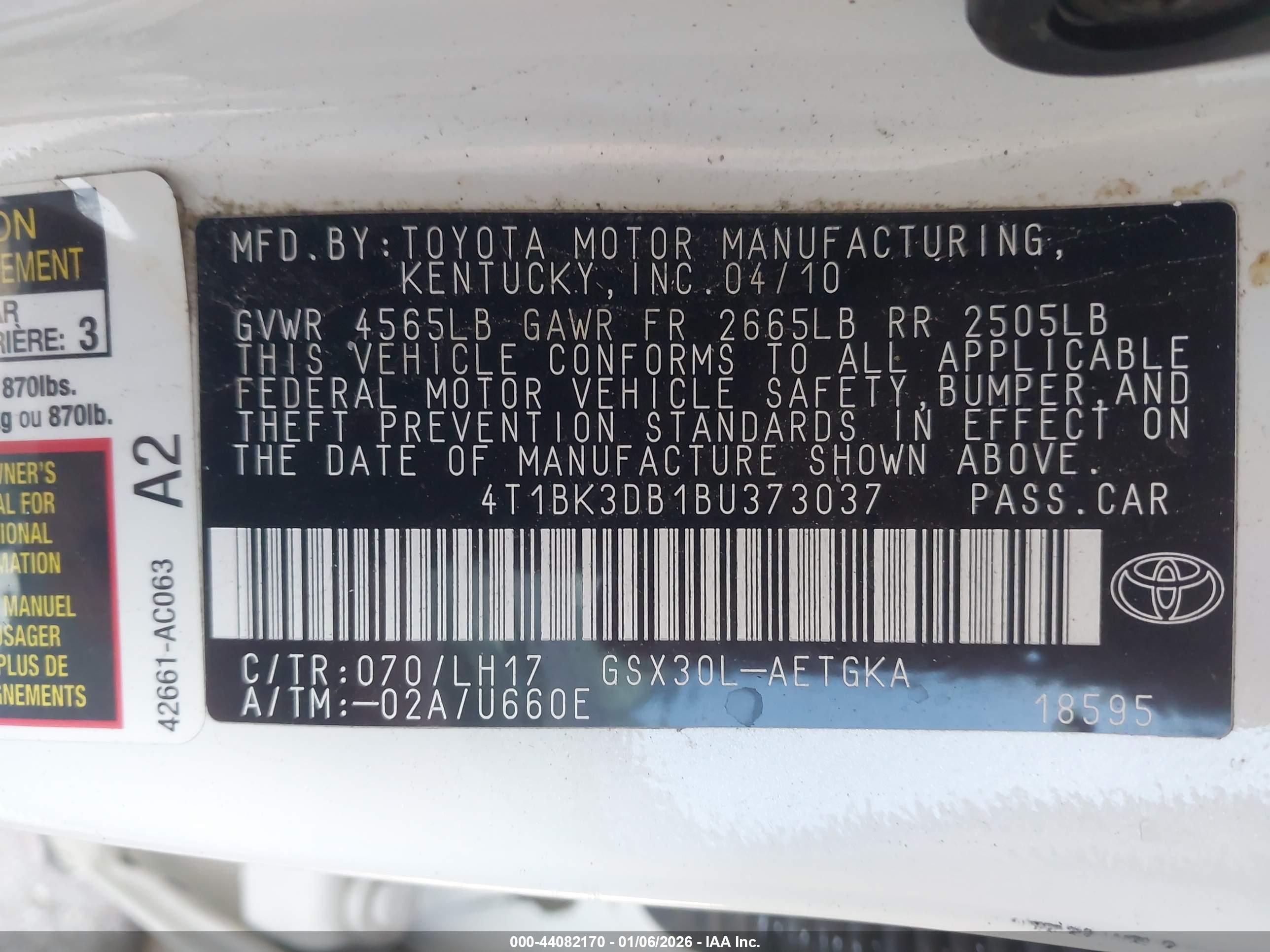 TOYOTA AVALON image 9