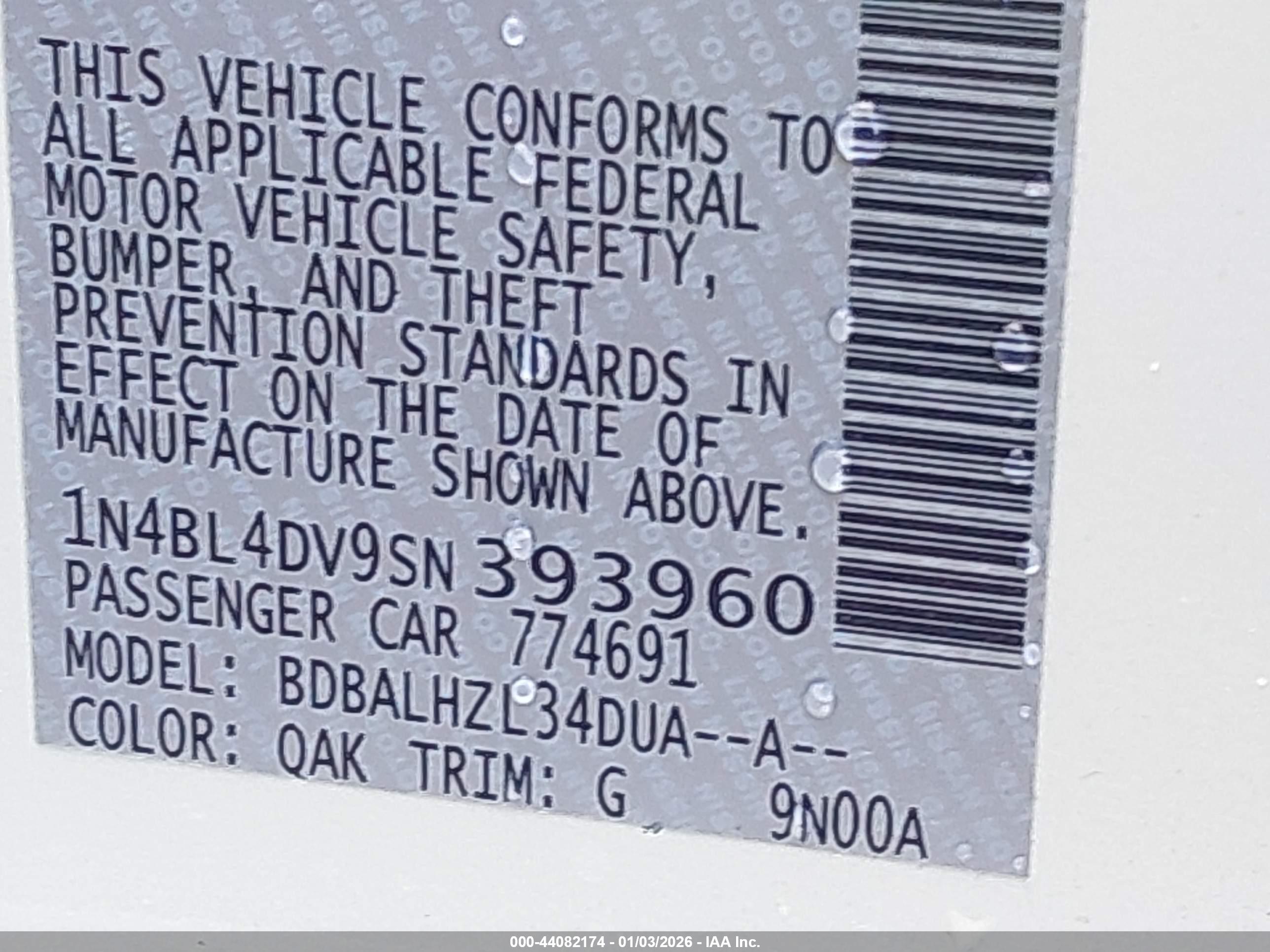 NISSAN ALTIMA image 9