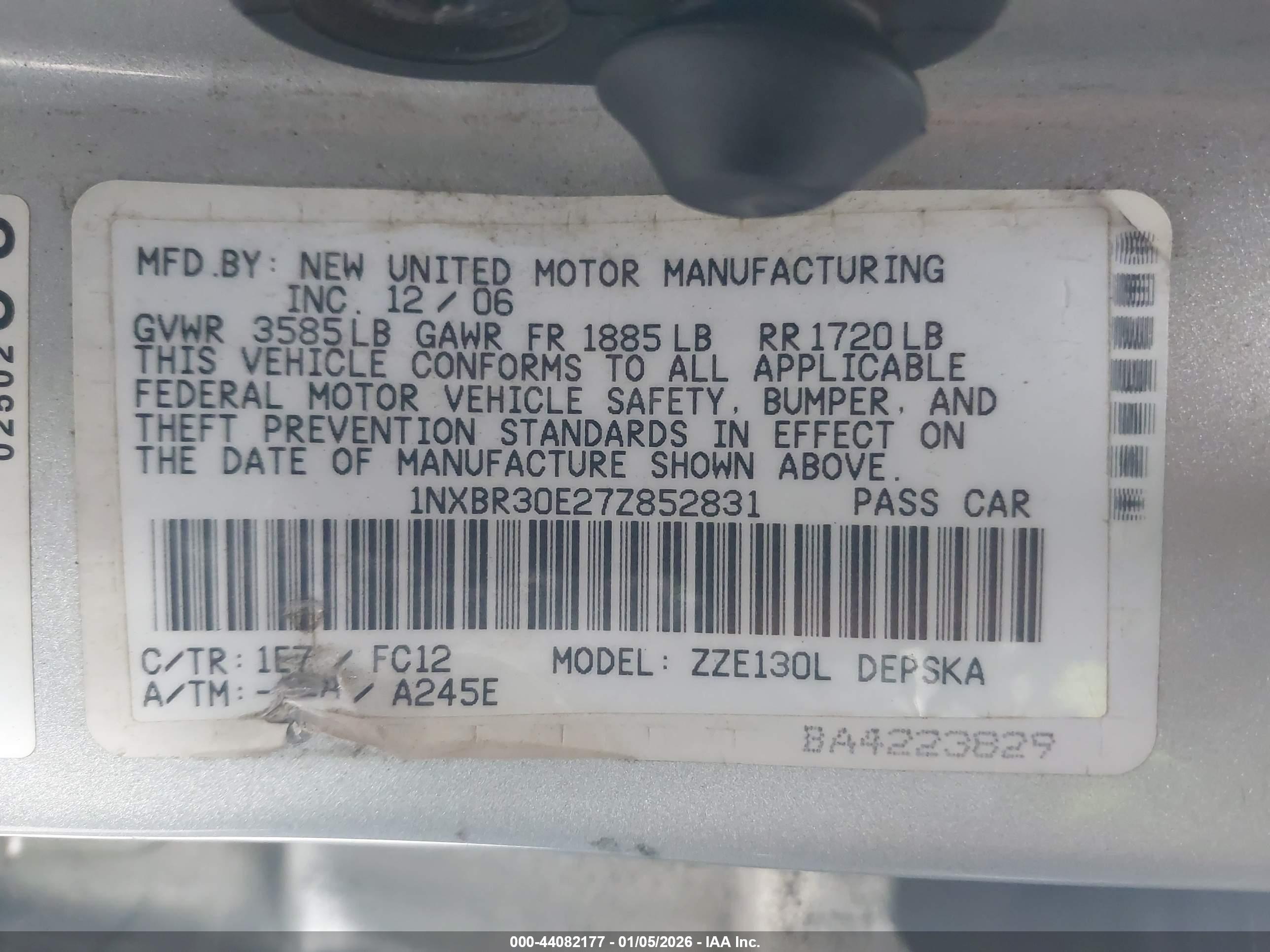 TOYOTA COROLLA image 9