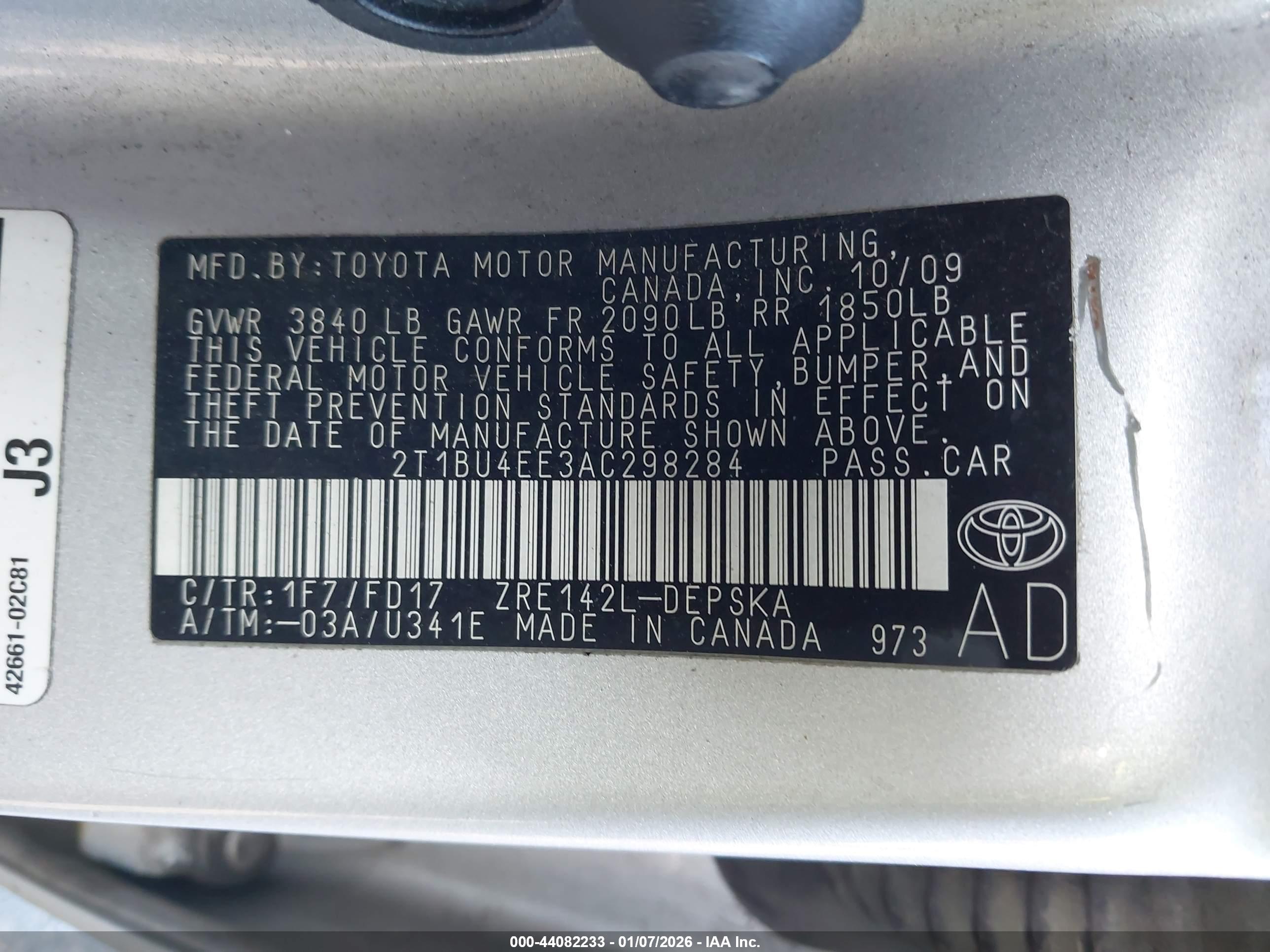 TOYOTA COROLLA image 9