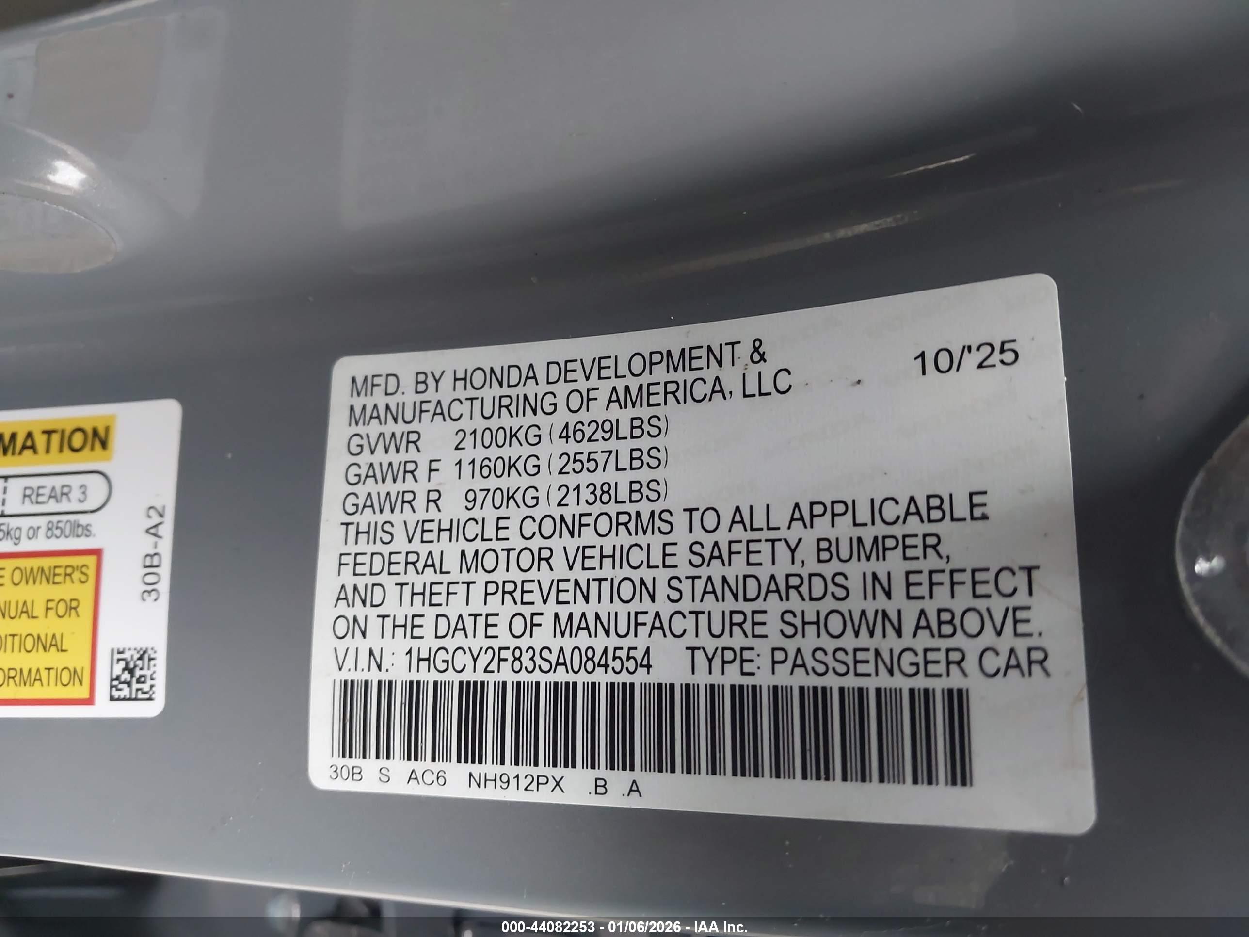 HONDA ACCORD image 9