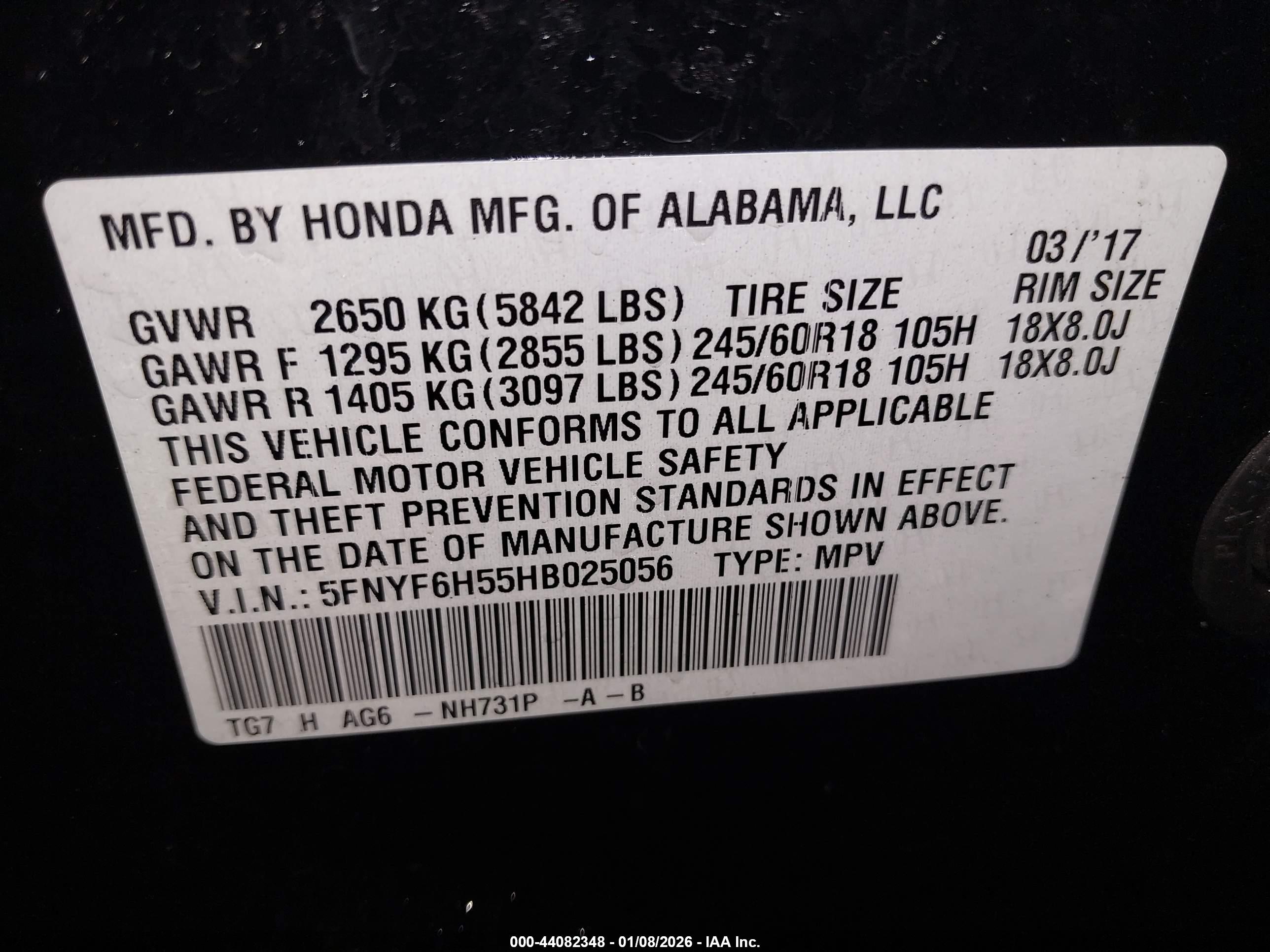 HONDA PILOT image 9