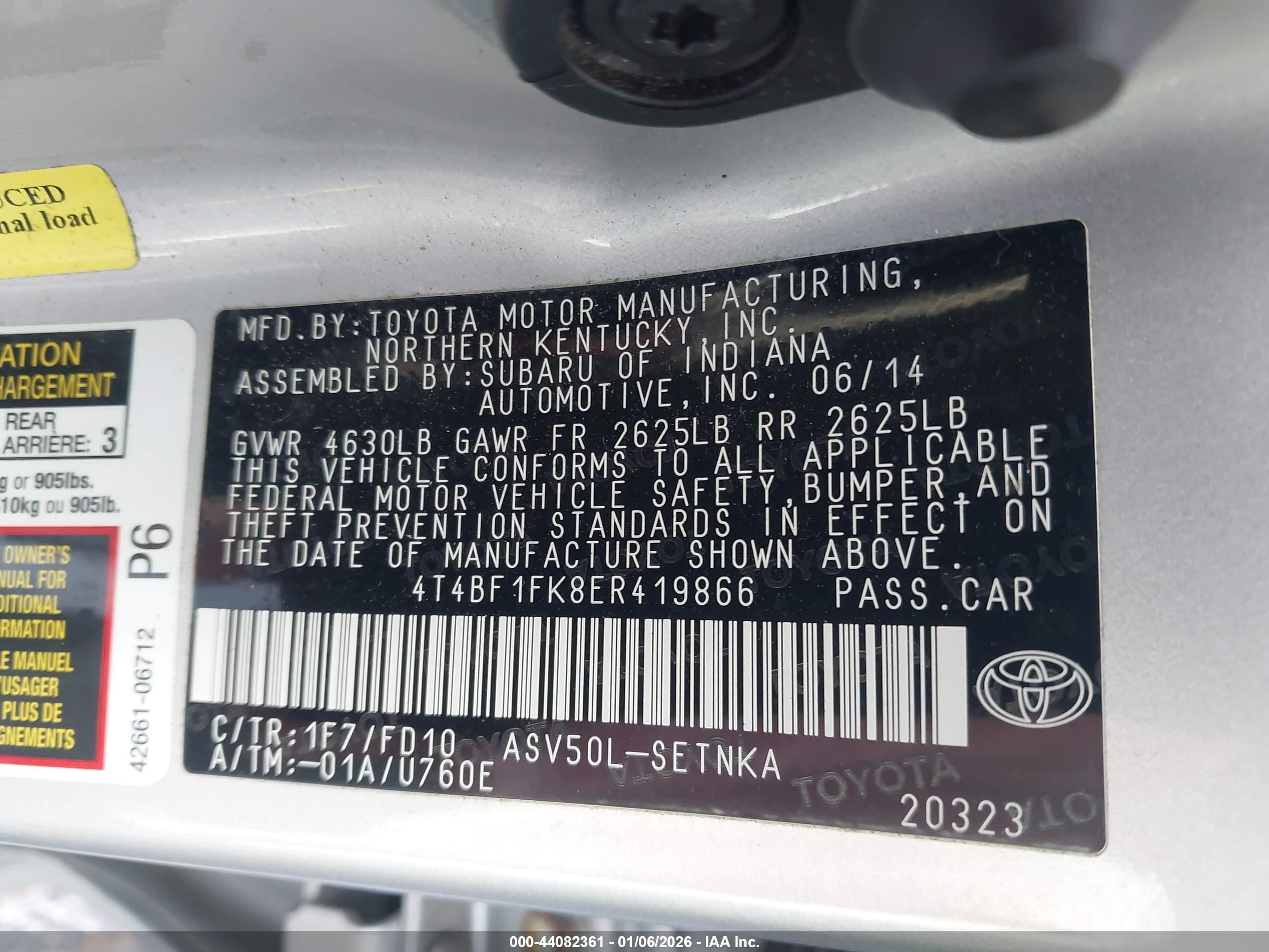 TOYOTA CAMRY image 9