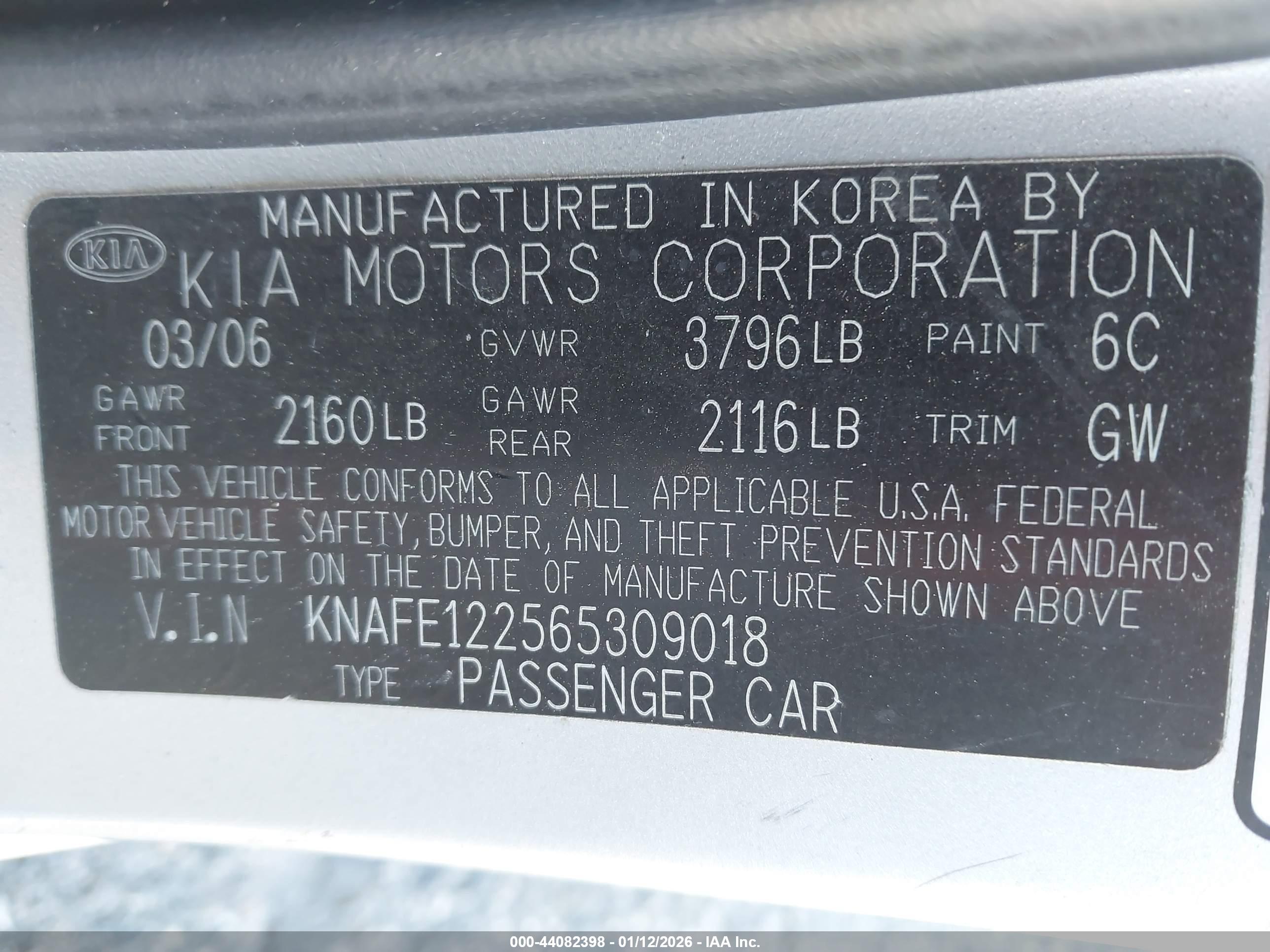 KIA SPECTRA image 9