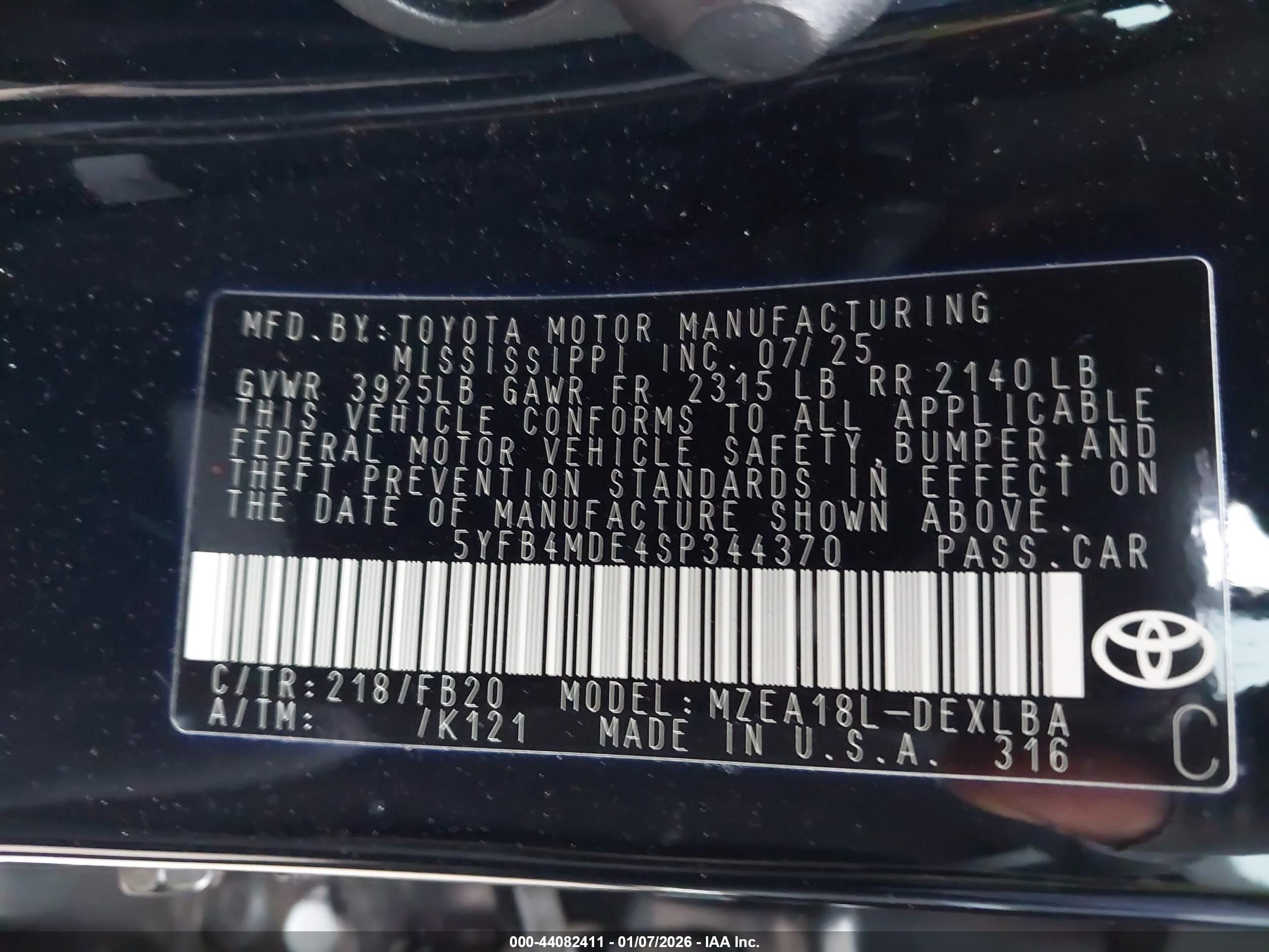 TOYOTA COROLLA image 9