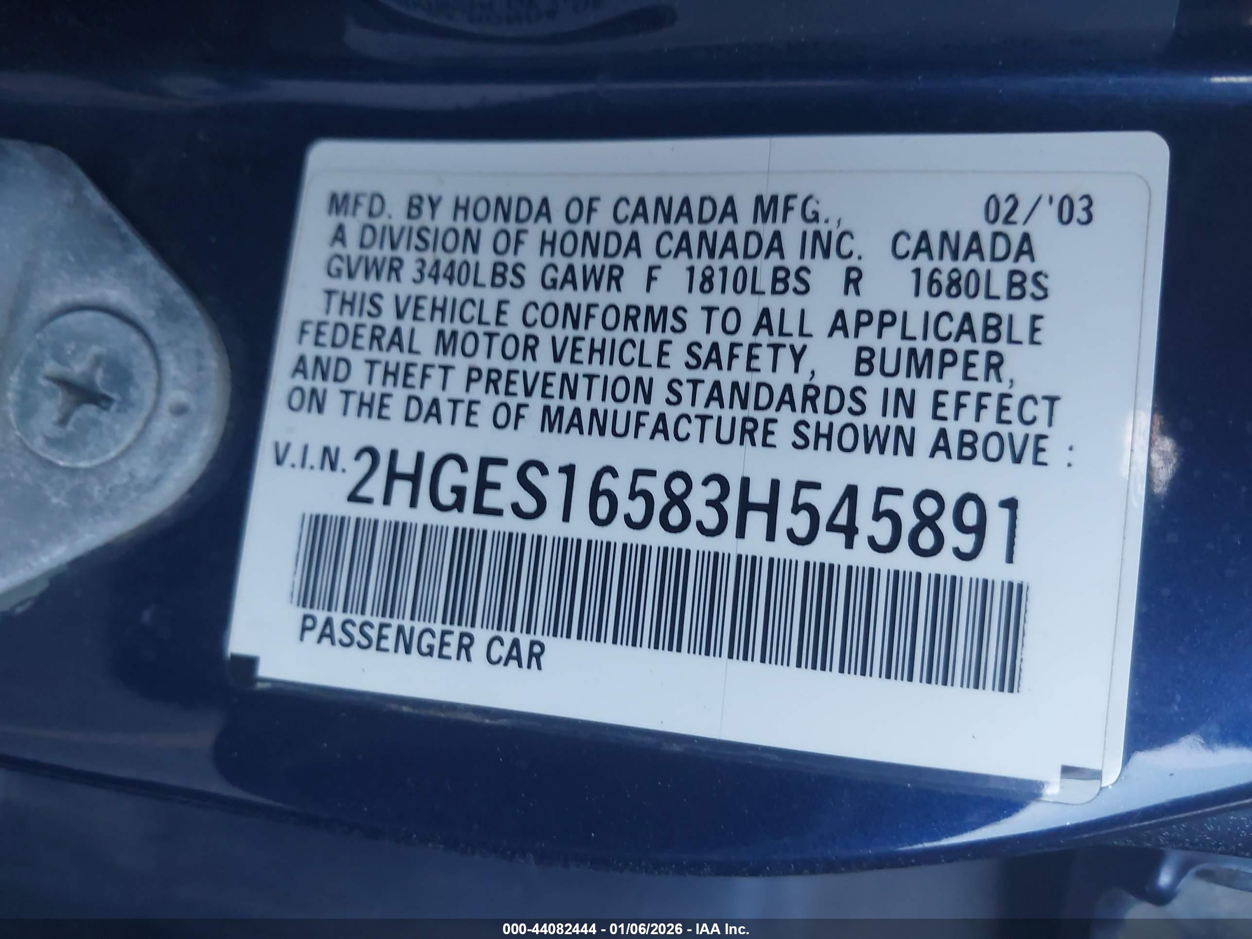 HONDA CIVIC image 9
