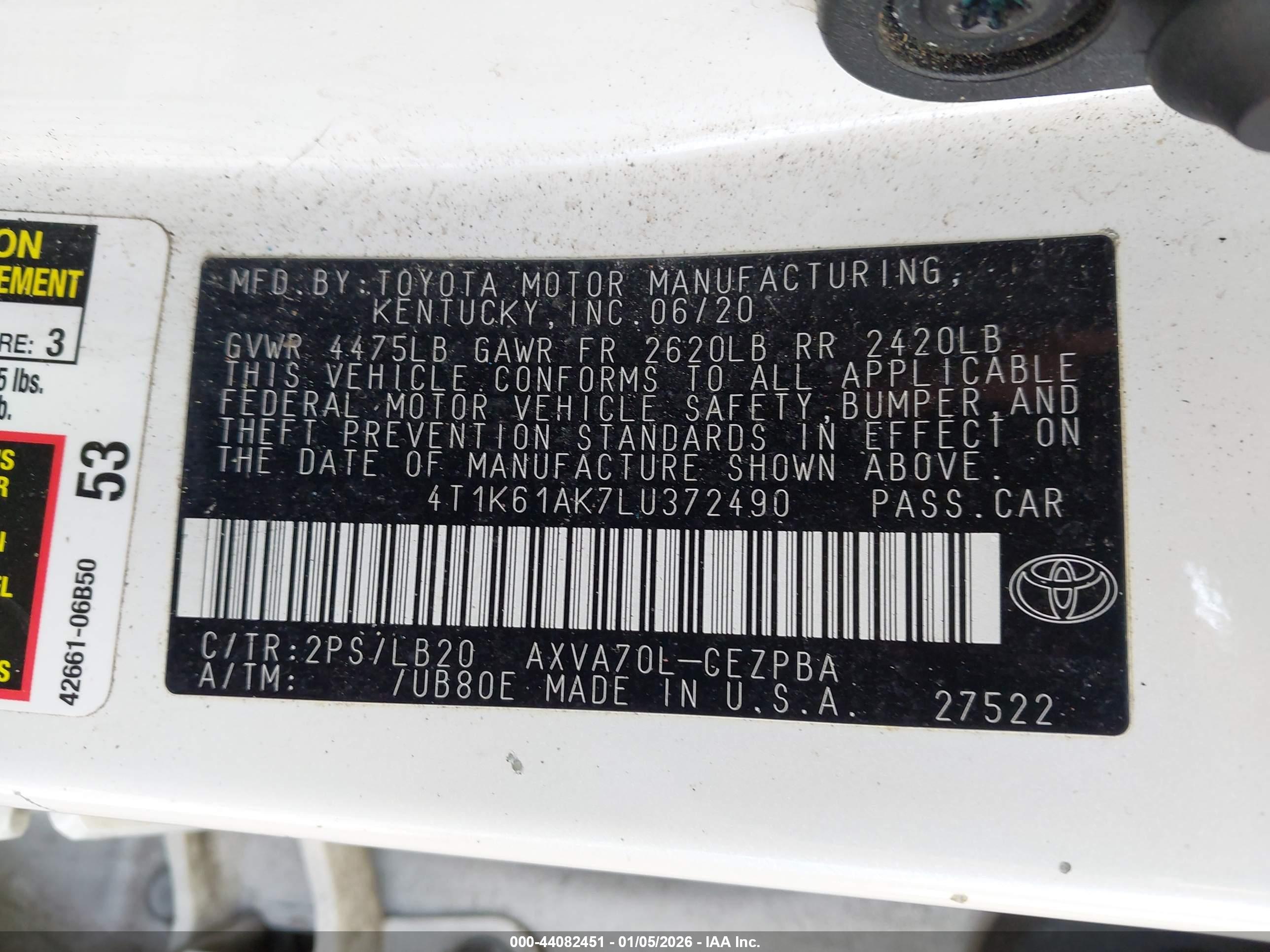 TOYOTA CAMRY image 9