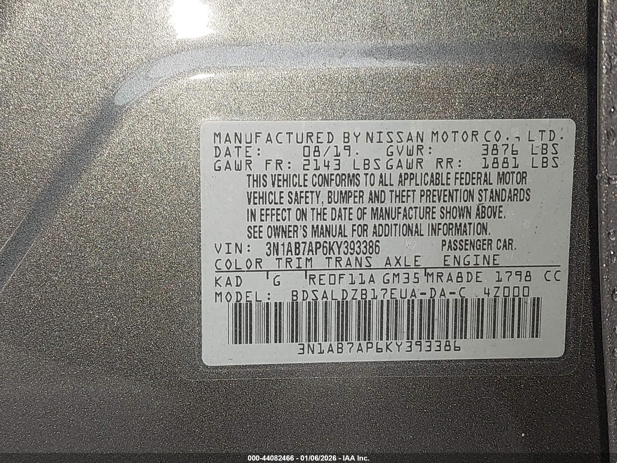 NISSAN SENTRA image 9