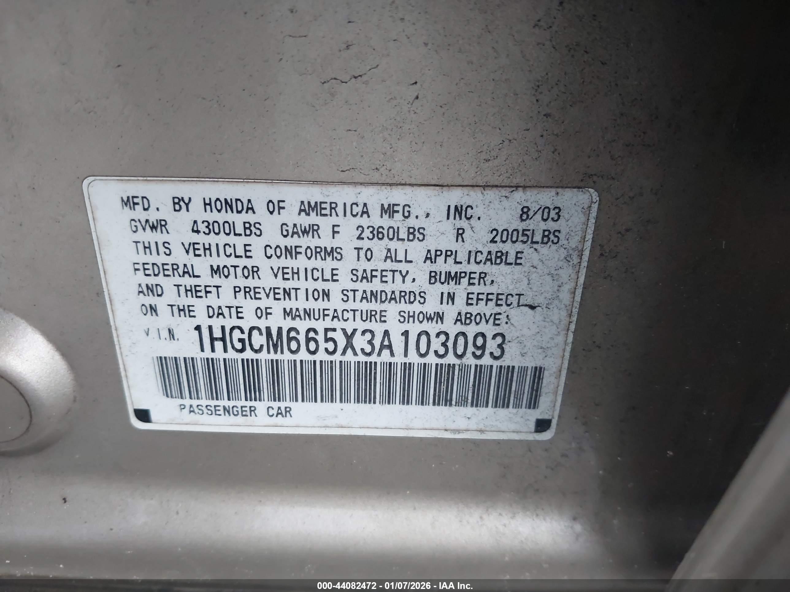 HONDA ACCORD image 9