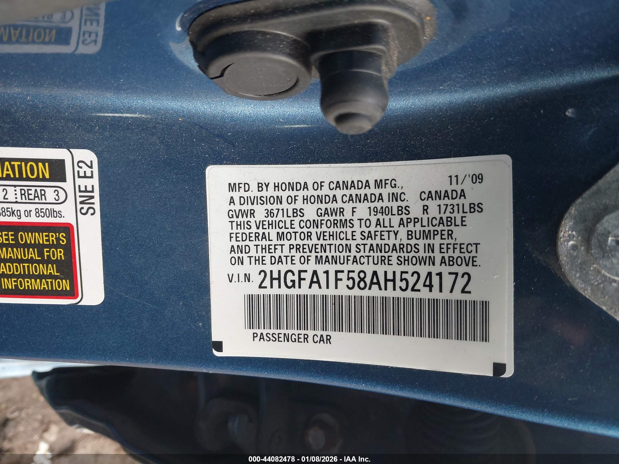 HONDA CIVIC image 9
