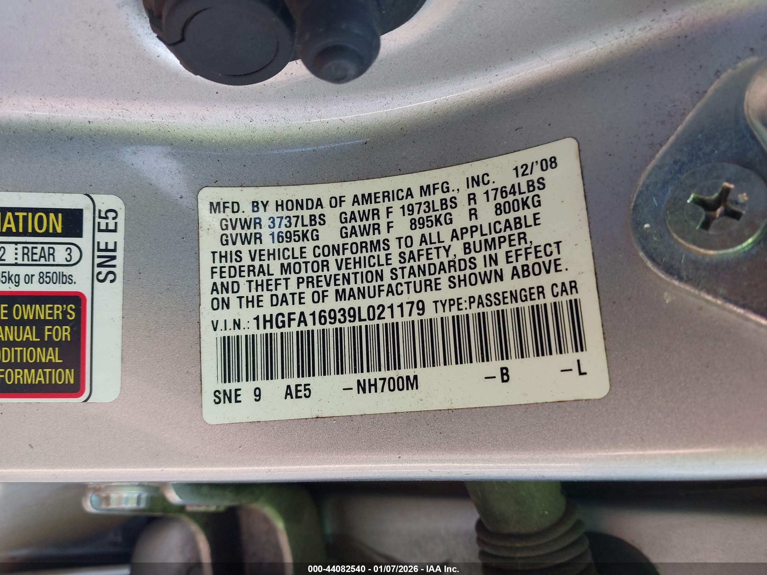 HONDA CIVIC image 9
