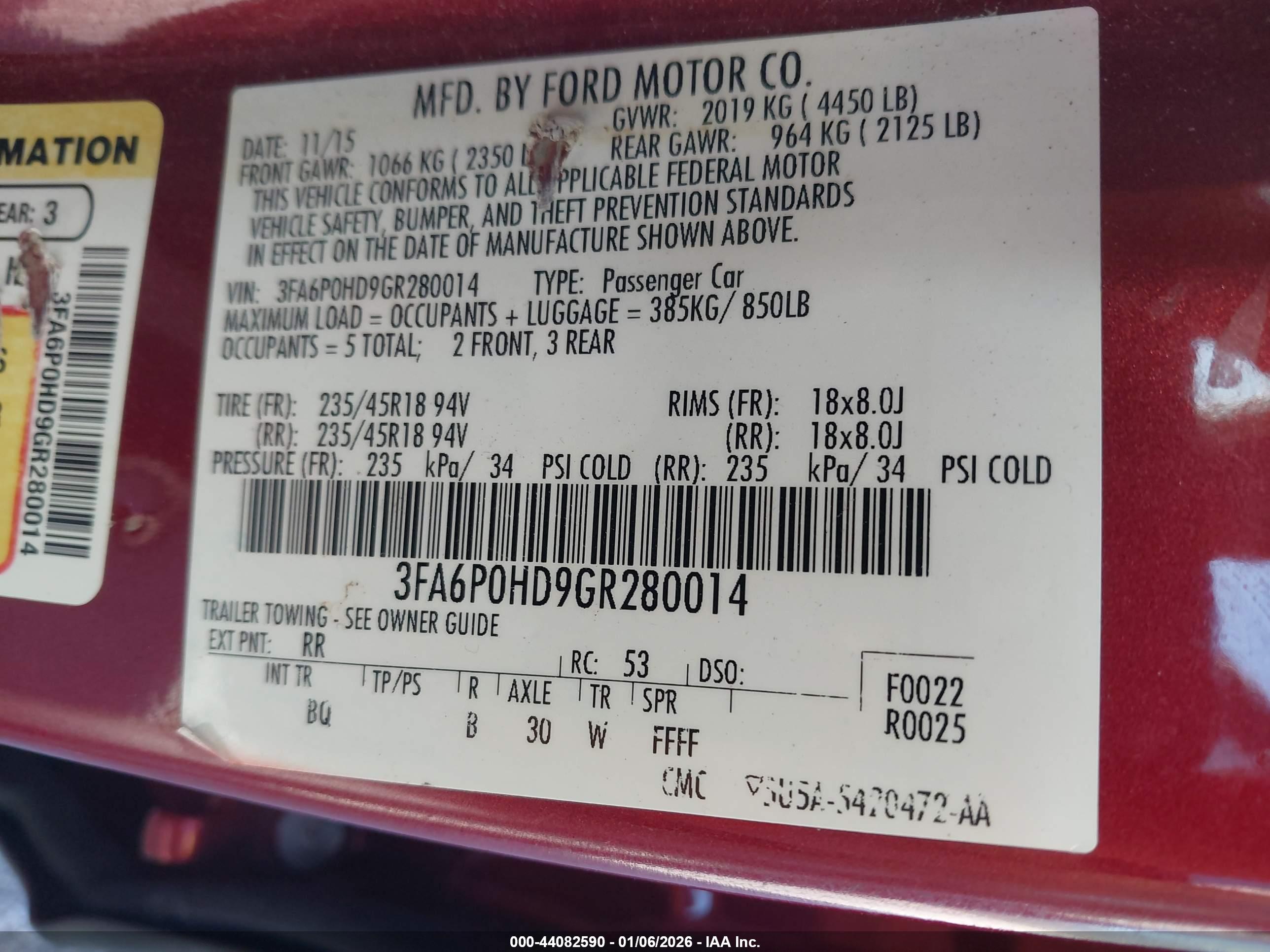 FORD FUSION image 9