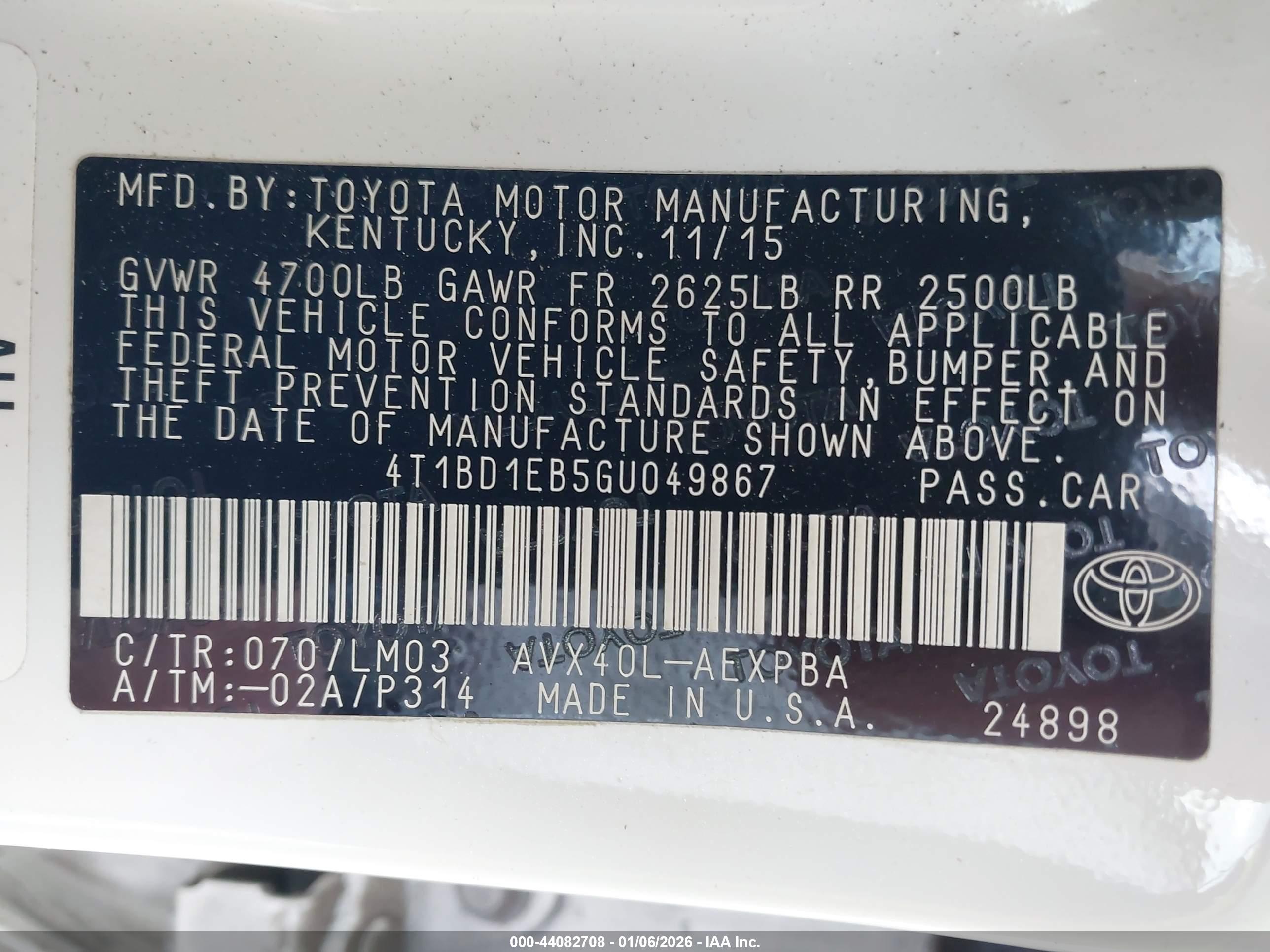 TOYOTA AVALON image 9