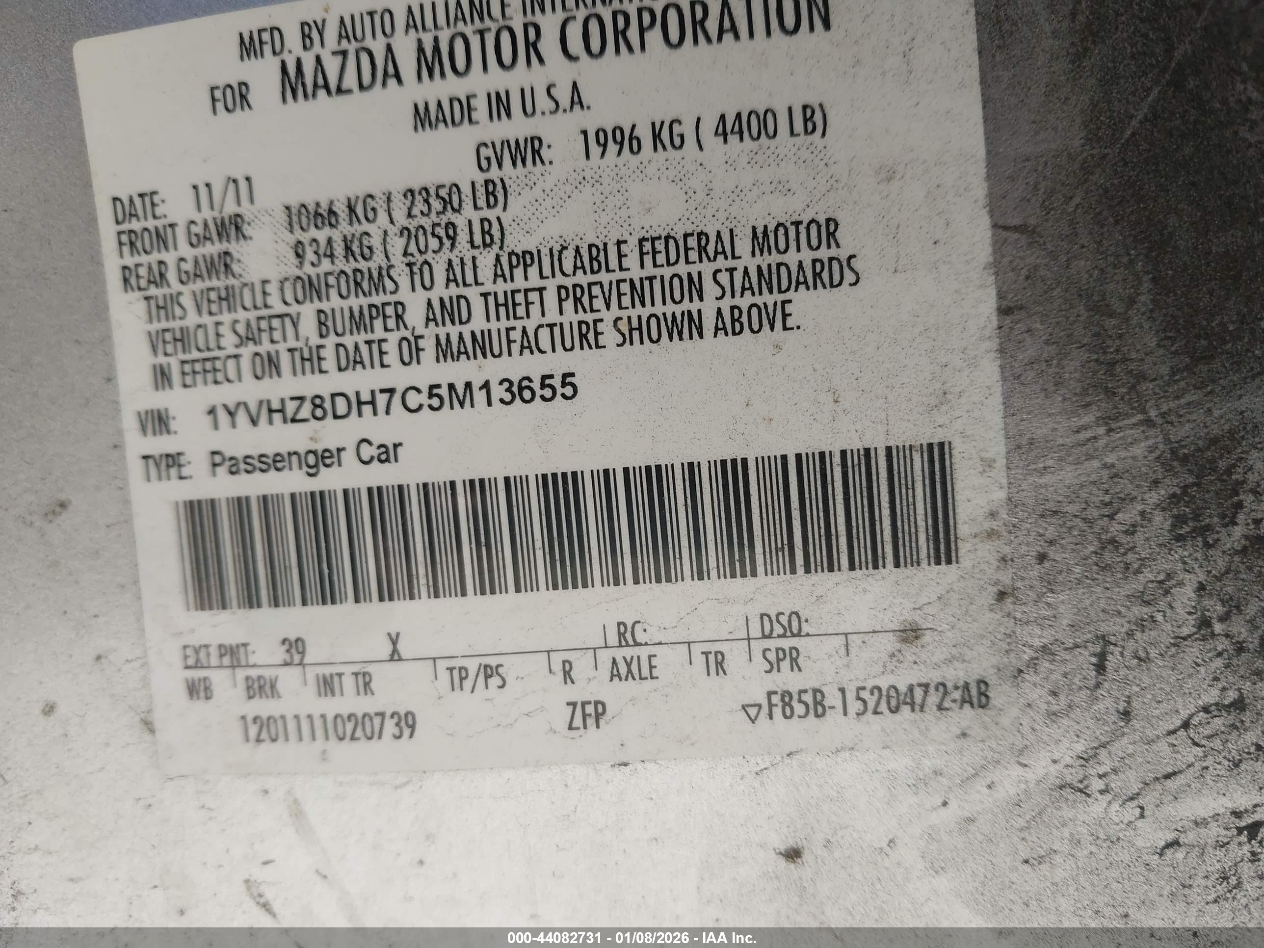 MAZDA MAZDA6 image 9
