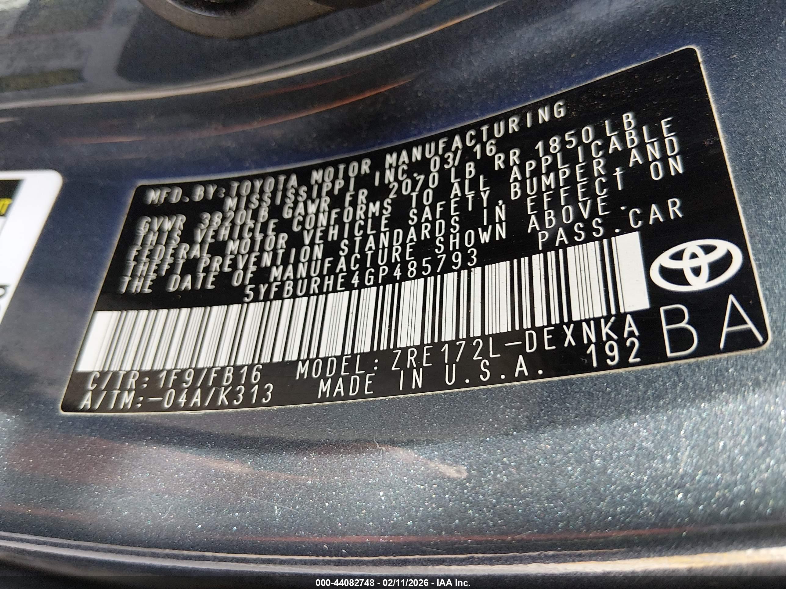 TOYOTA COROLLA image 9