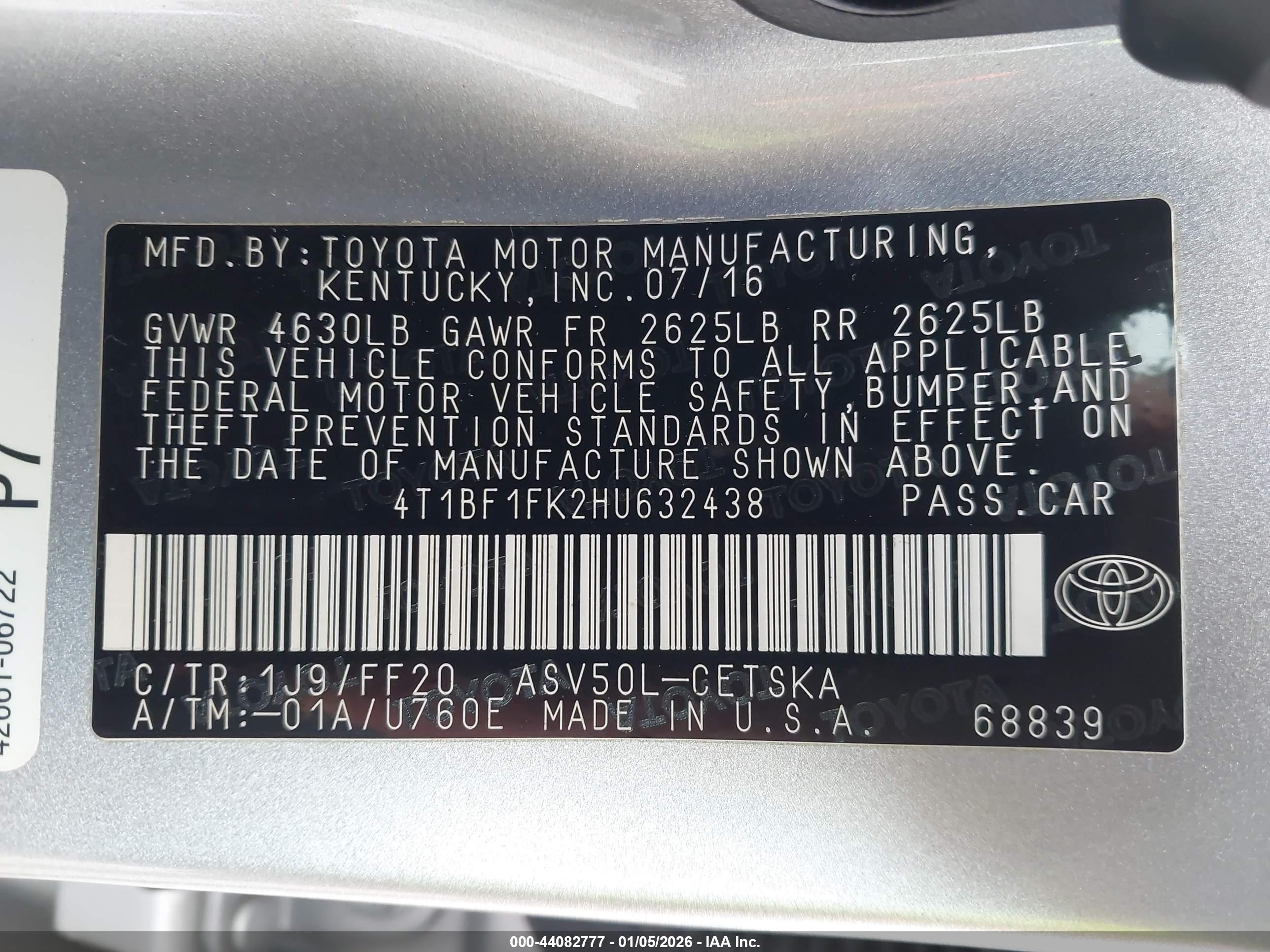 TOYOTA CAMRY image 9