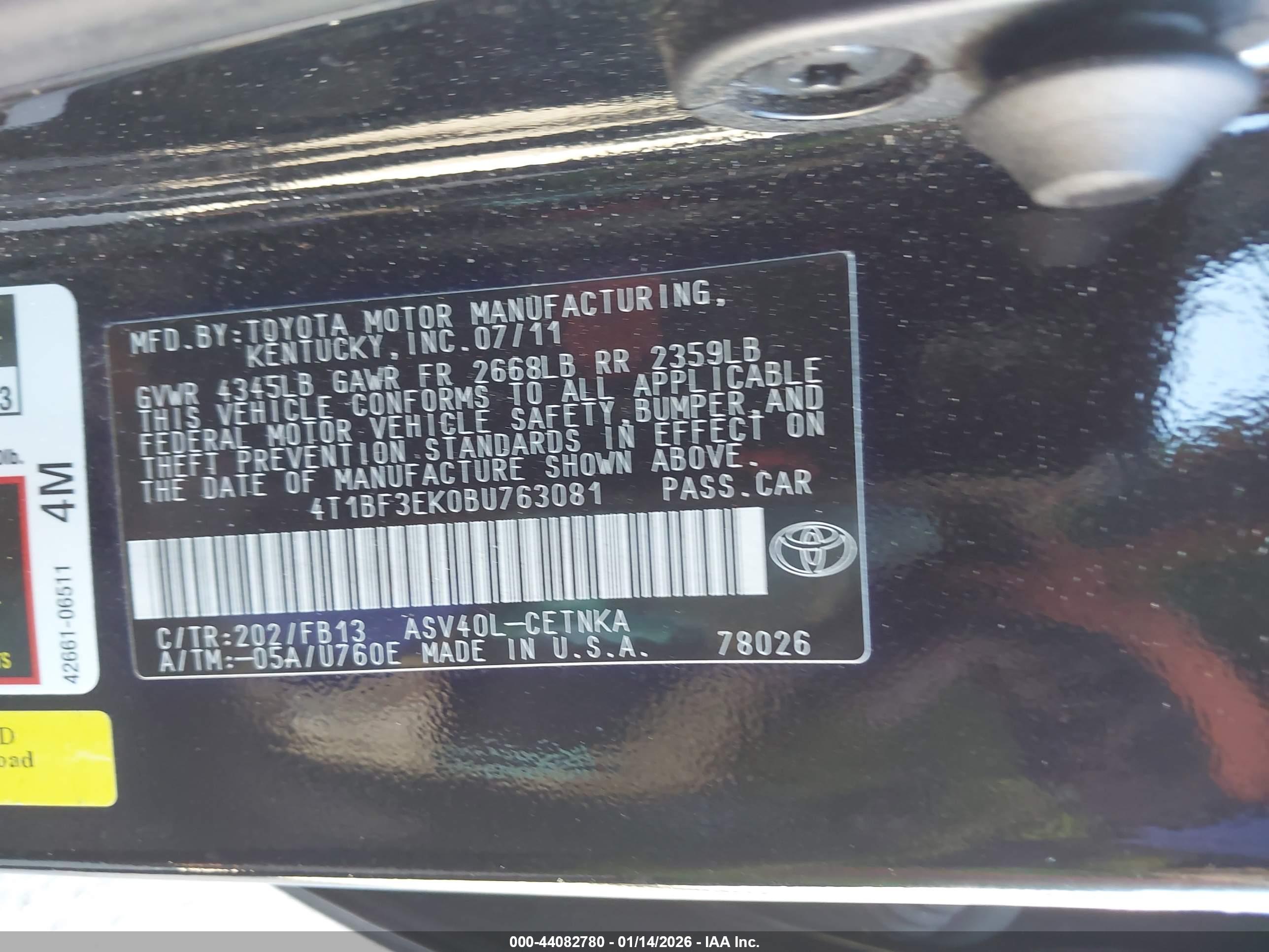 TOYOTA CAMRY image 9