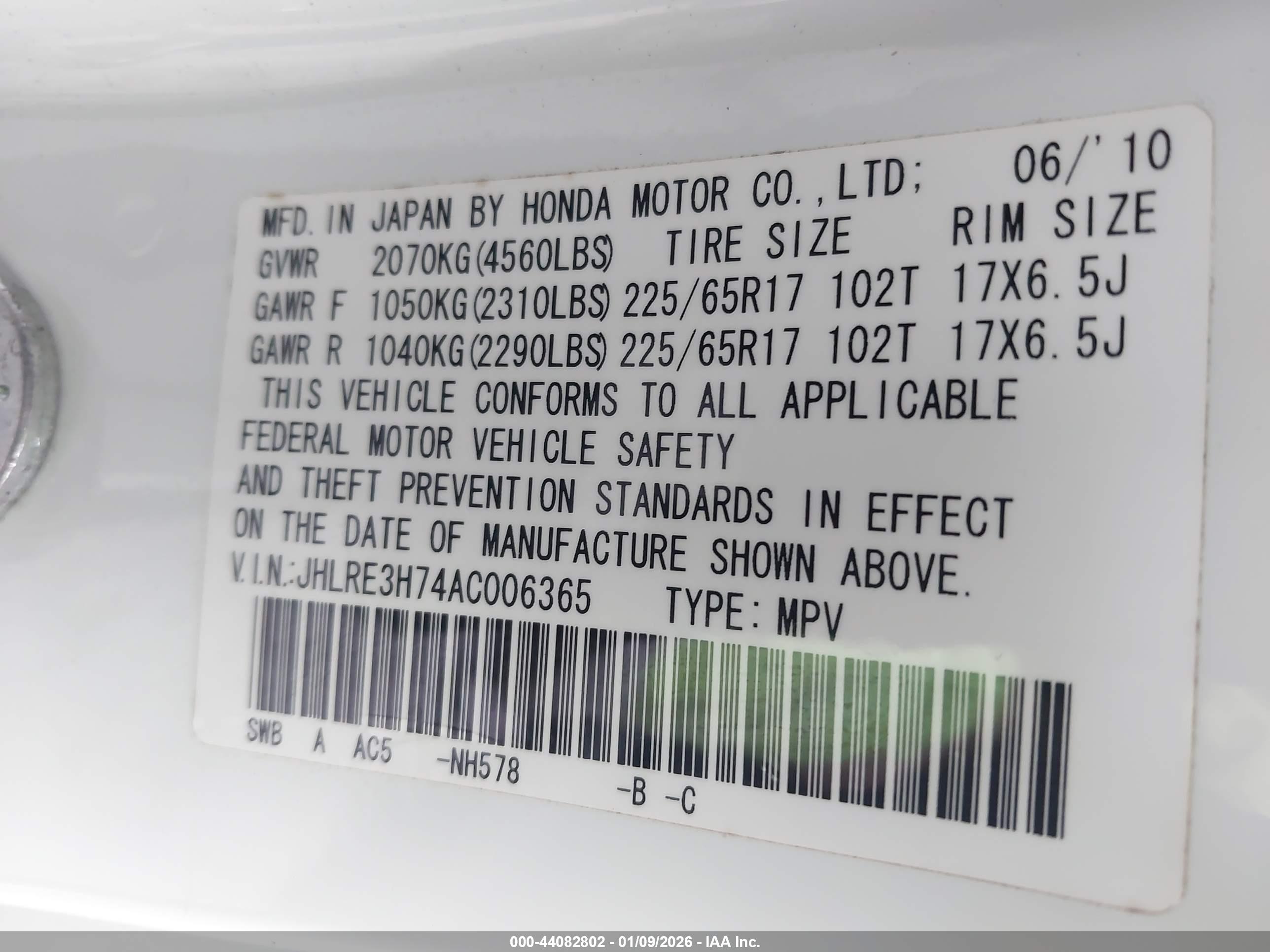 HONDA CR-V image 9