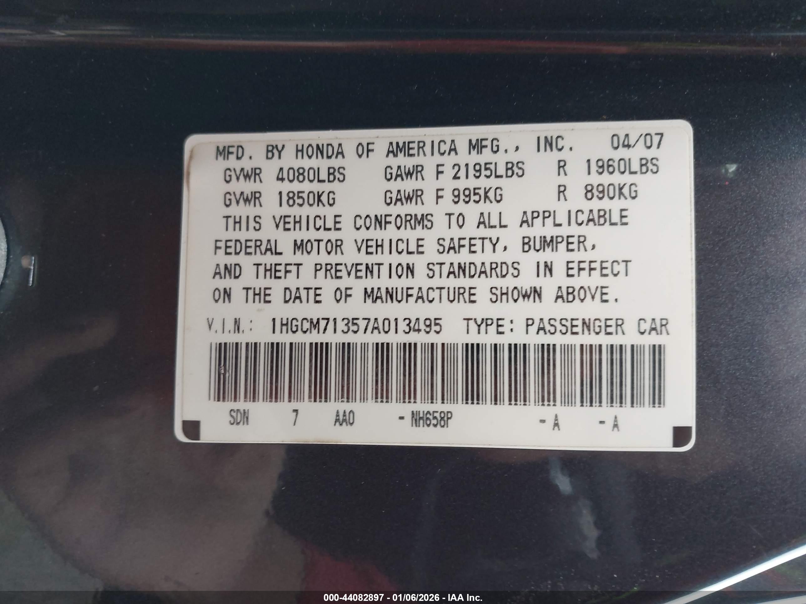 HONDA ACCORD image 9