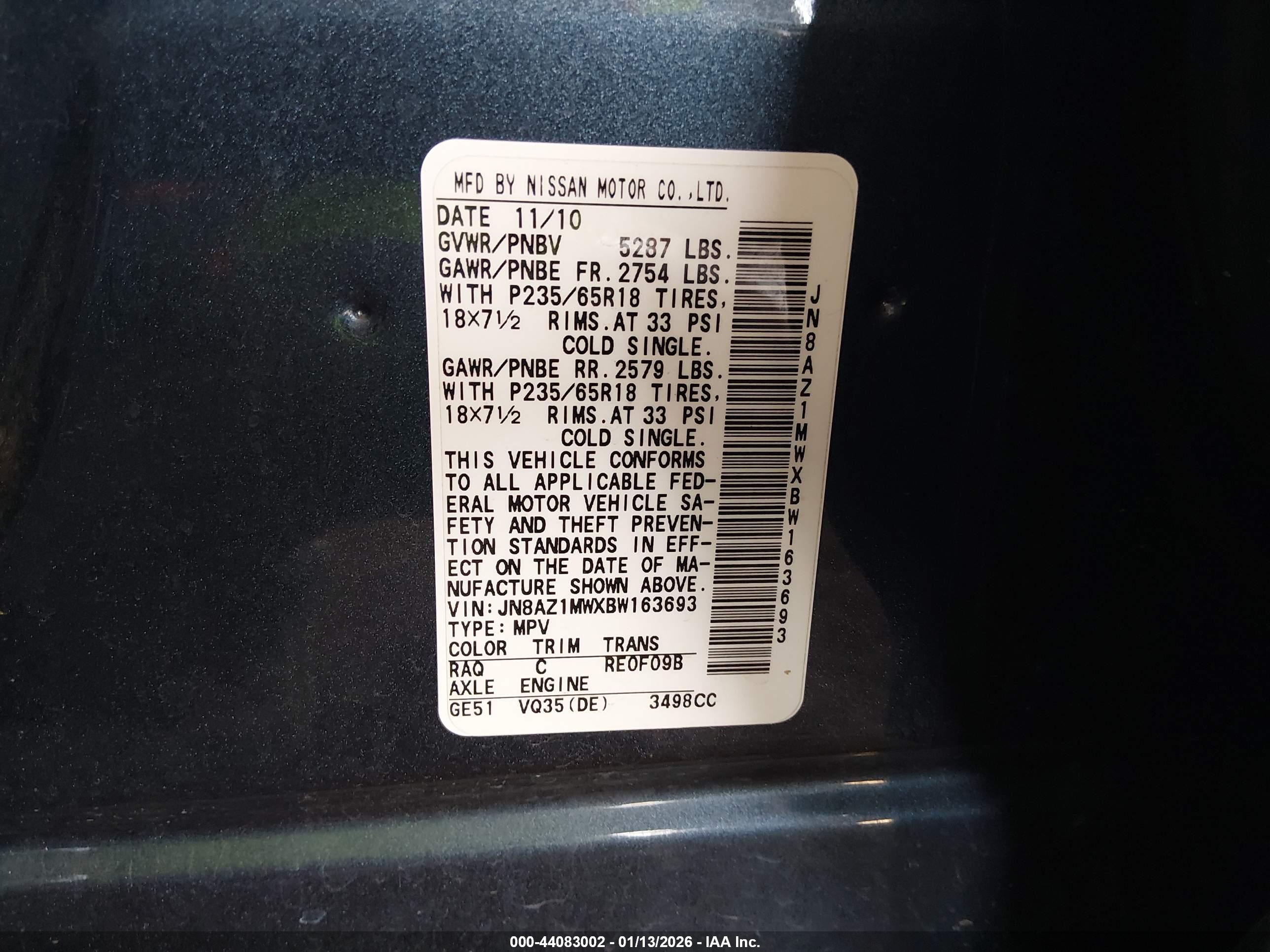 NISSAN MURANO image 9