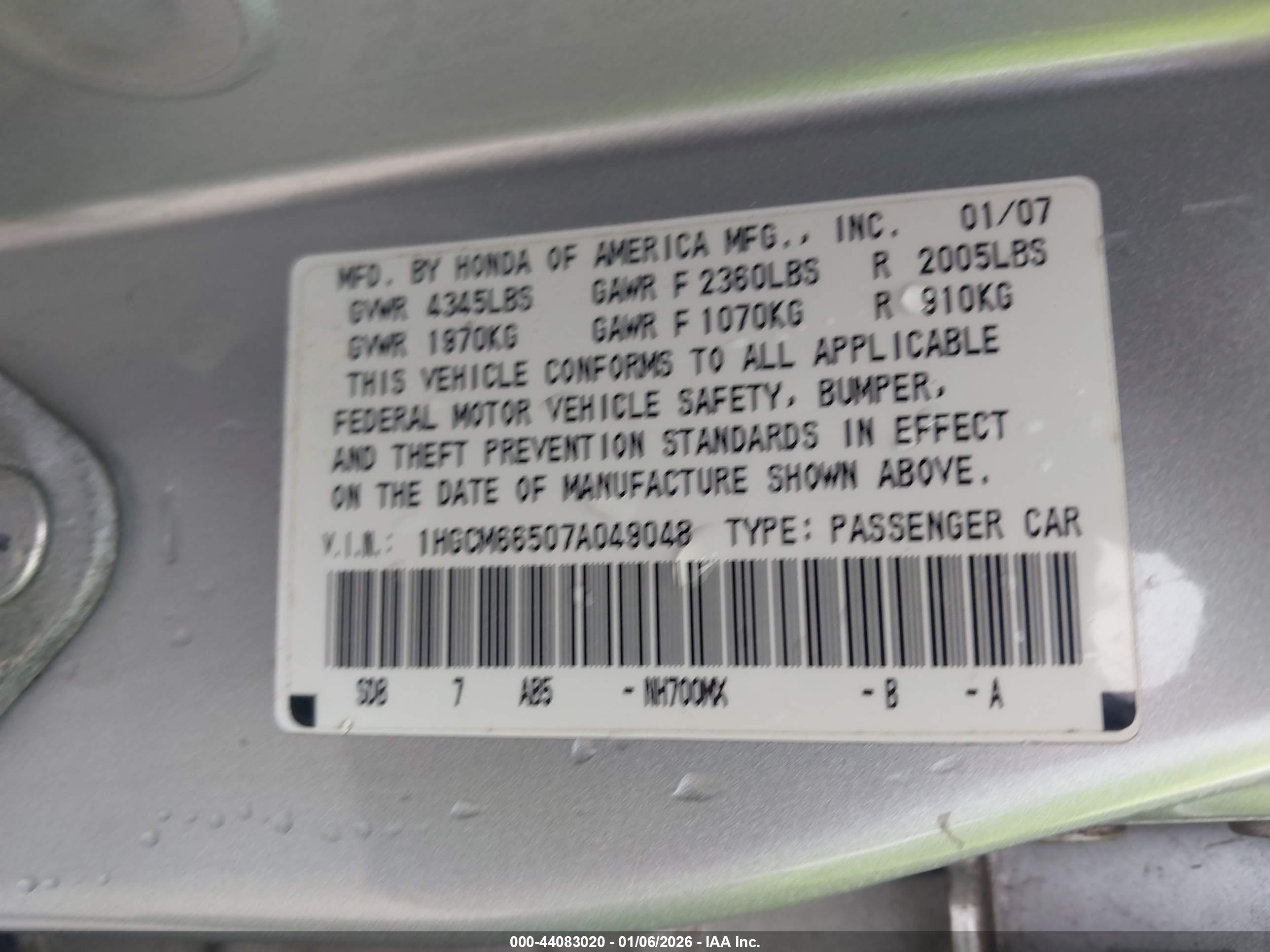 HONDA ACCORD image 9