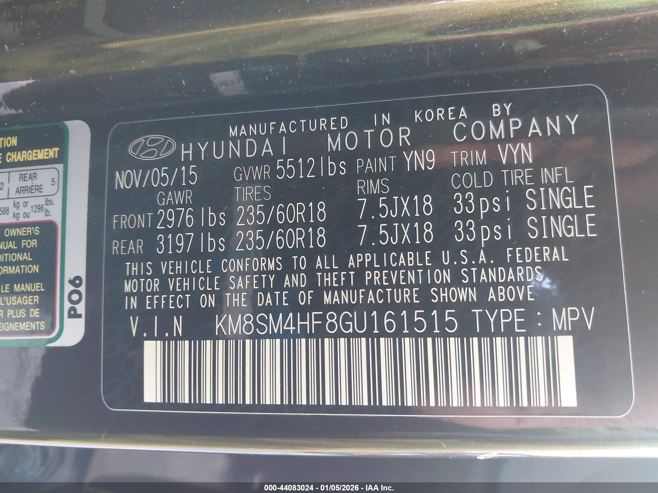 HYUNDAI SANTA image 9
