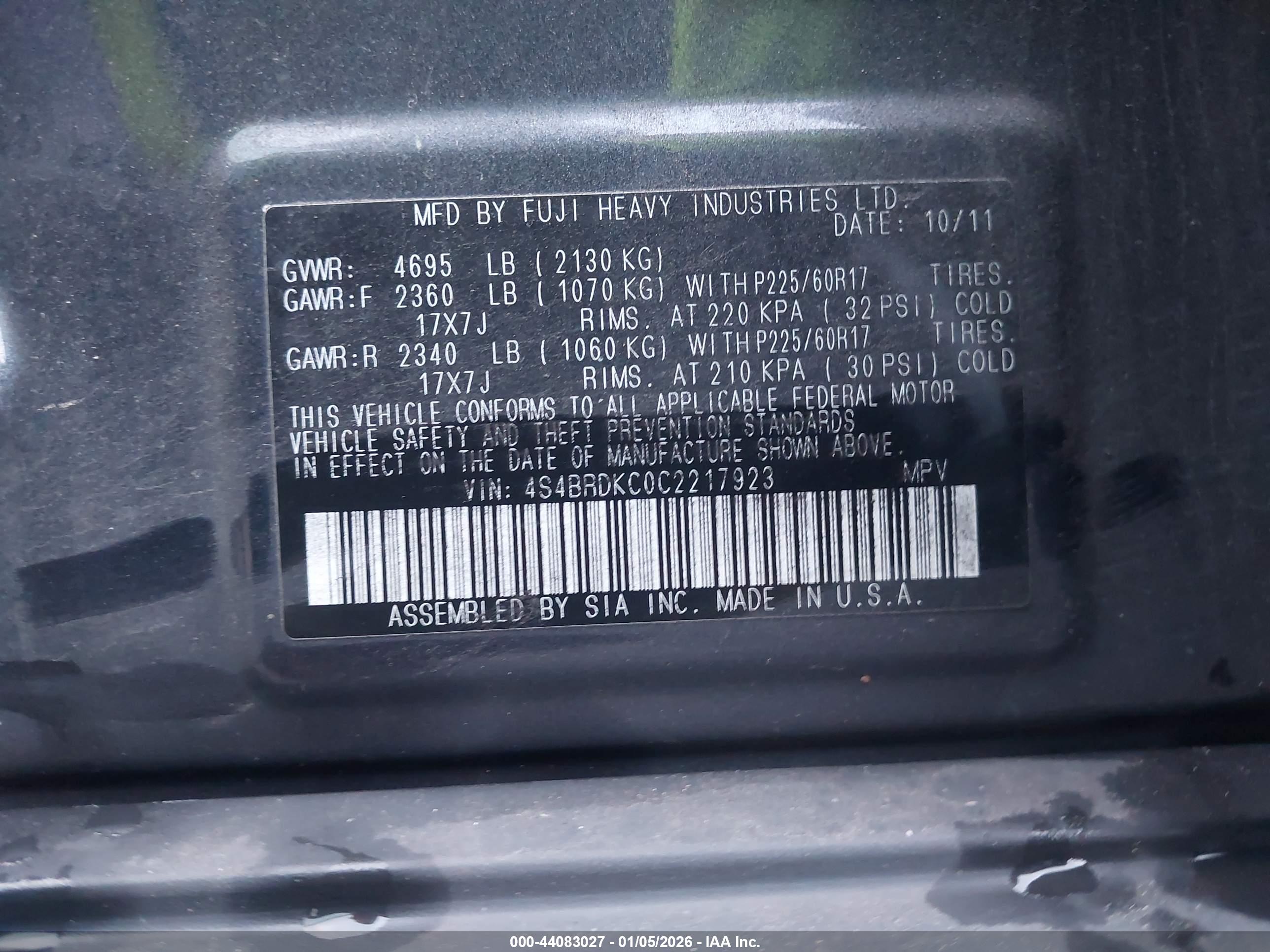 SUBARU OUTBACK image 9