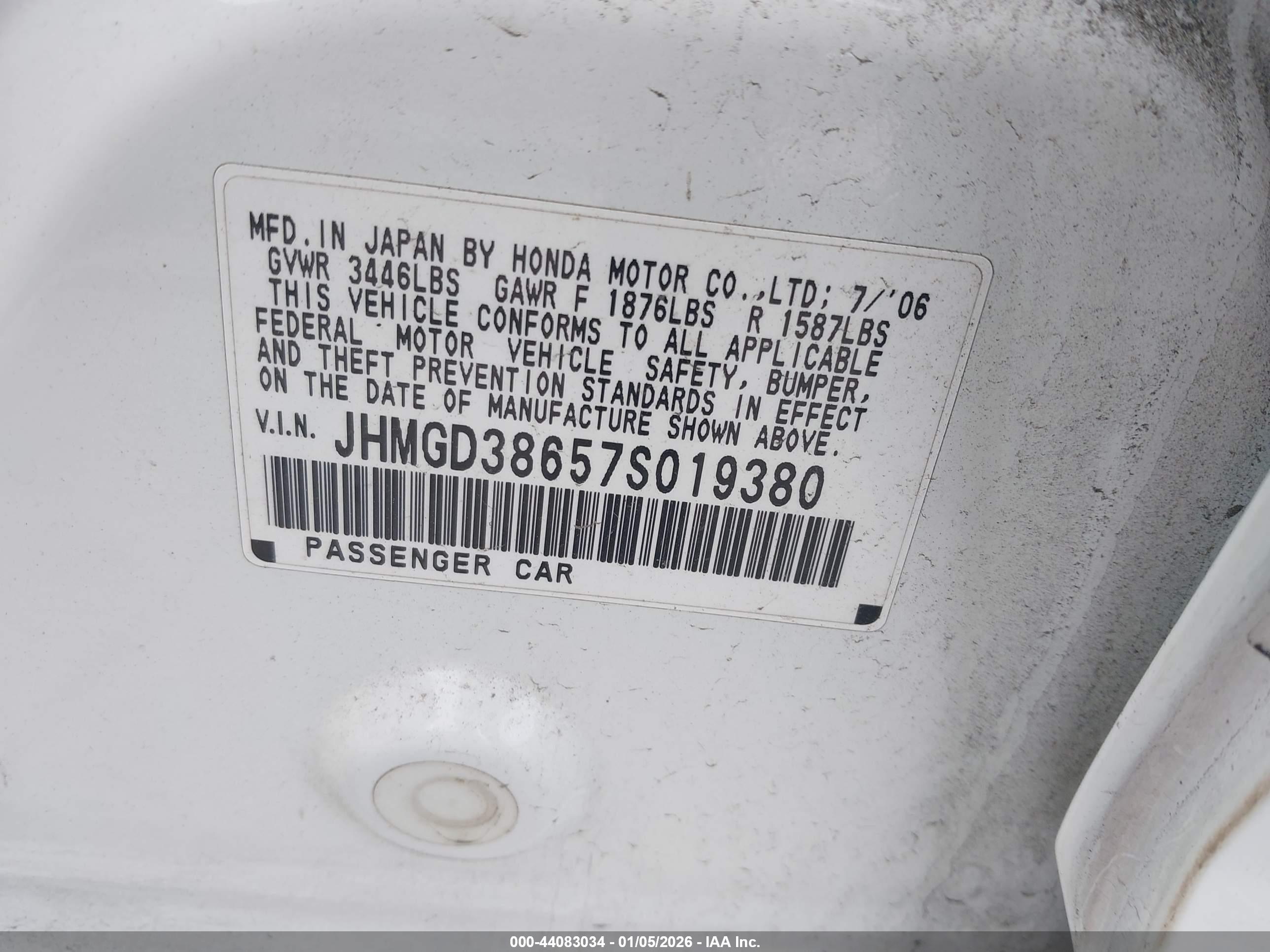 HONDA FIT image 9