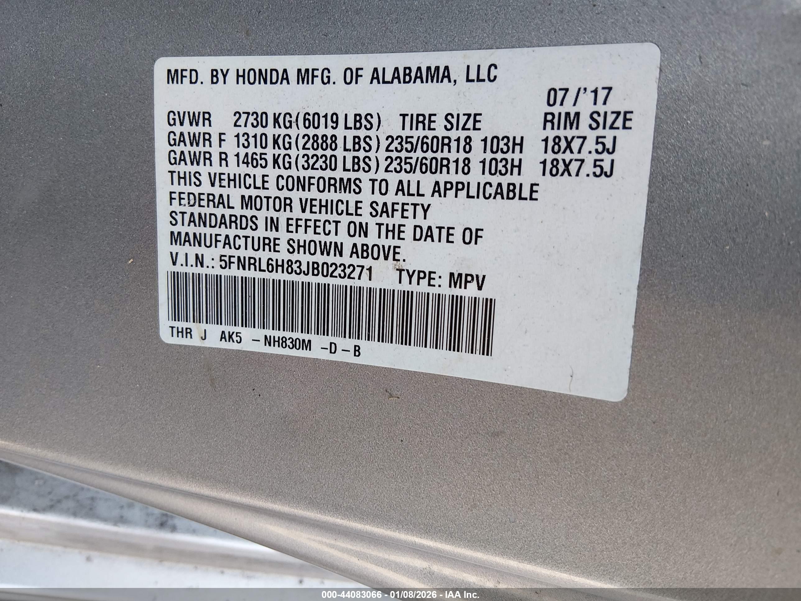 HONDA ODYSSEY image 9