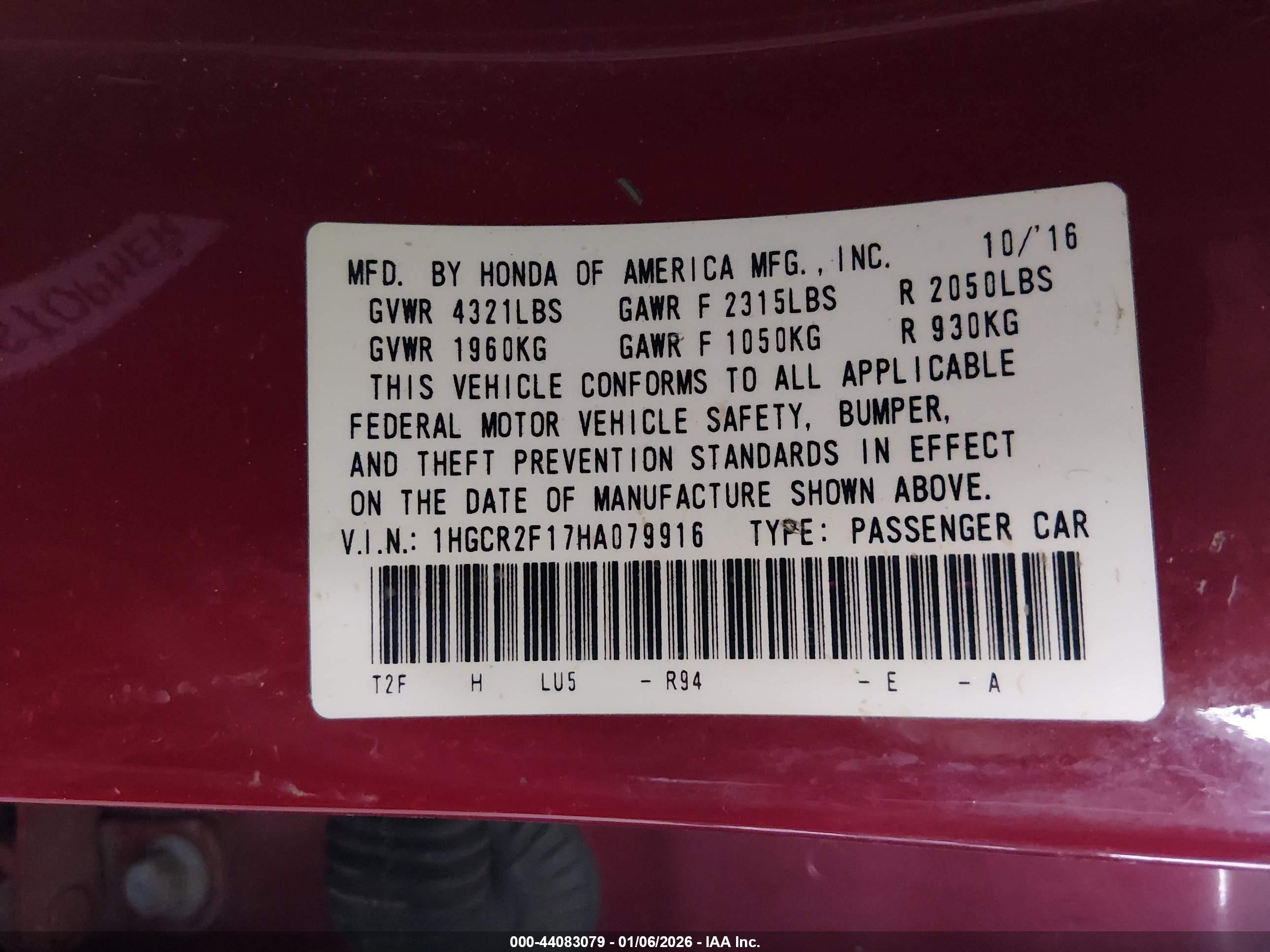 HONDA ACCORD image 9