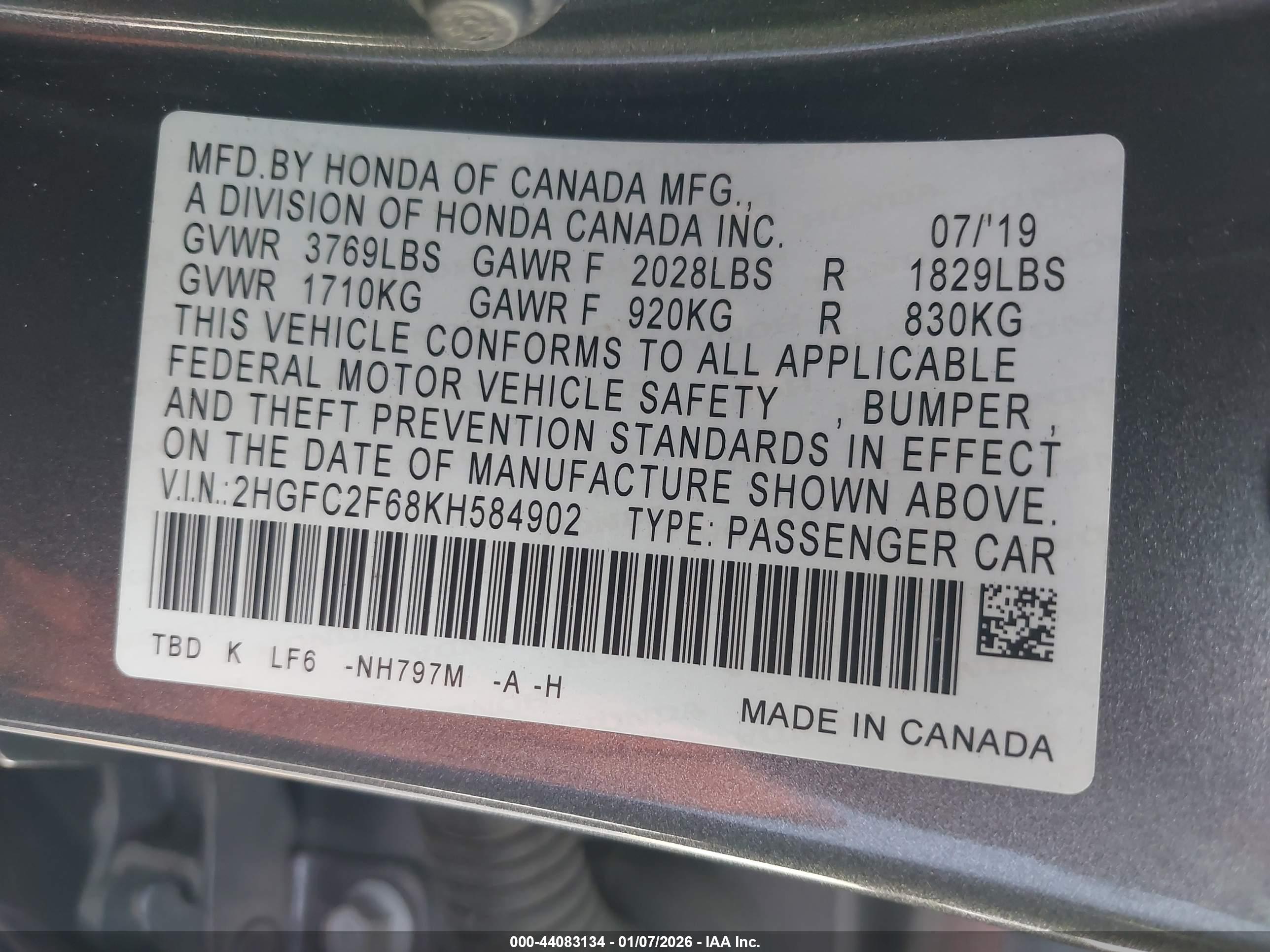 HONDA CIVIC image 9