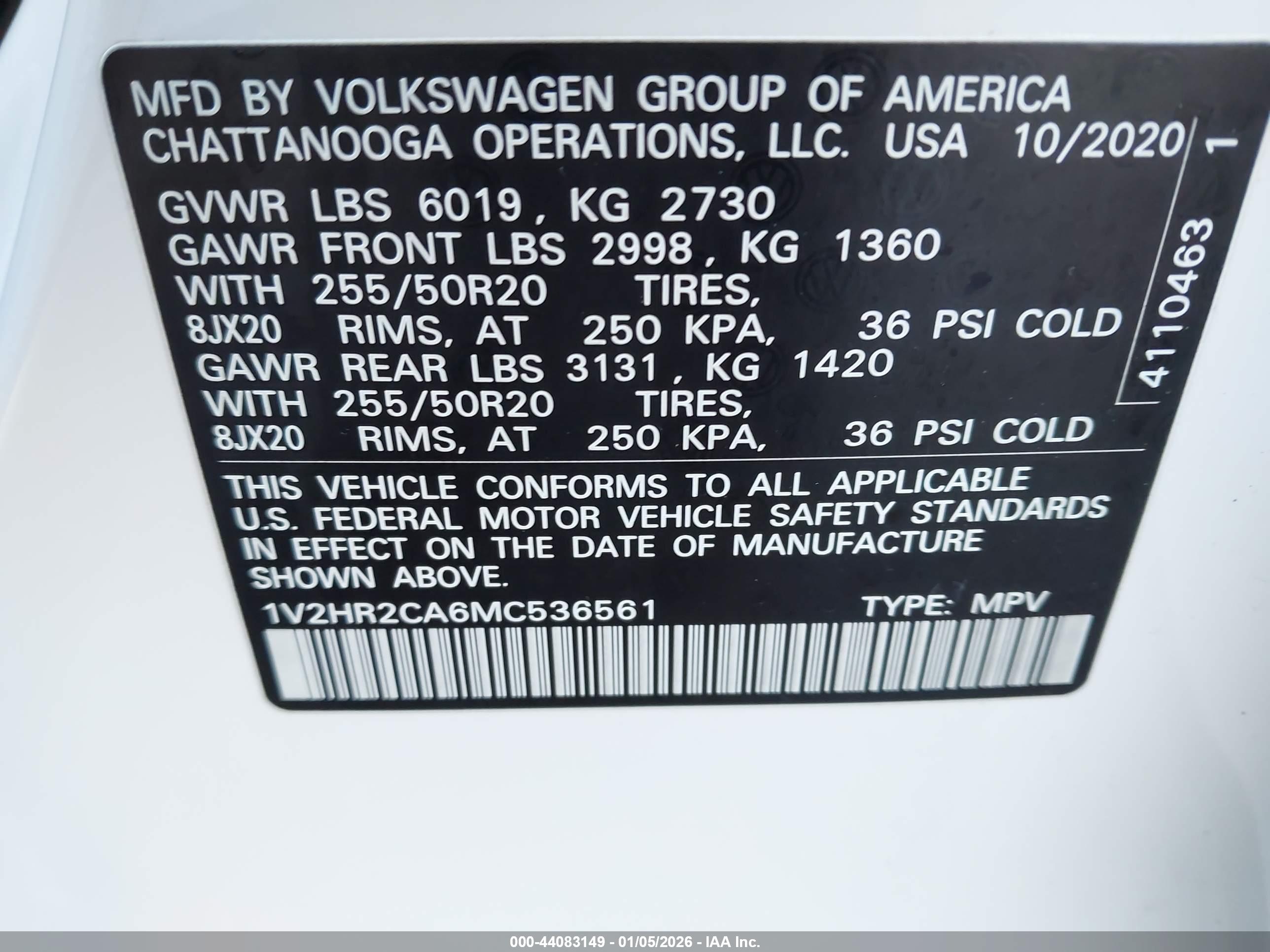 VOLKSWAGEN ATLAS image 9