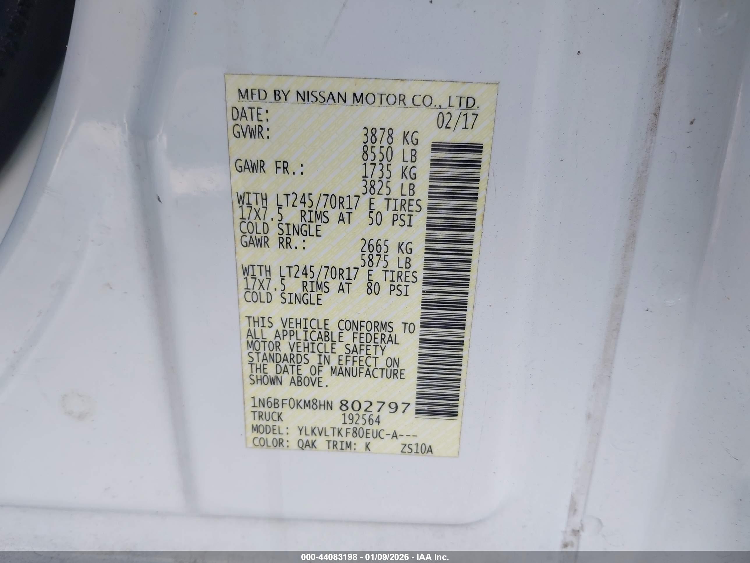NISSAN NV image 9