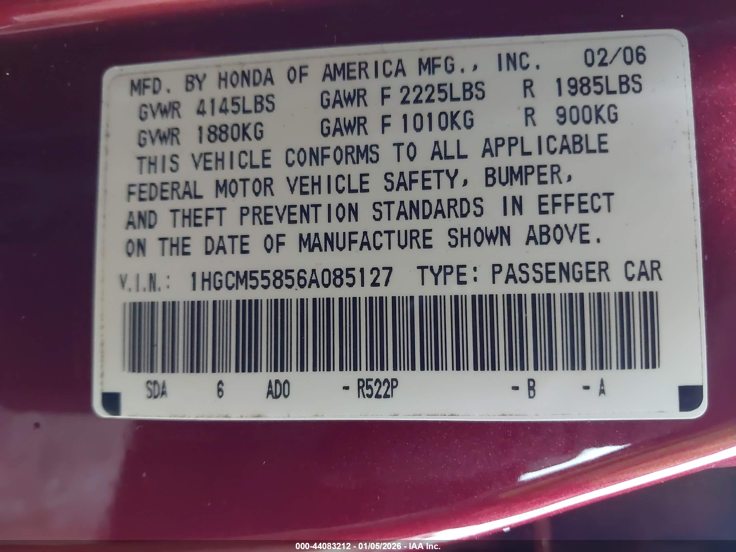 HONDA ACCORD image 9
