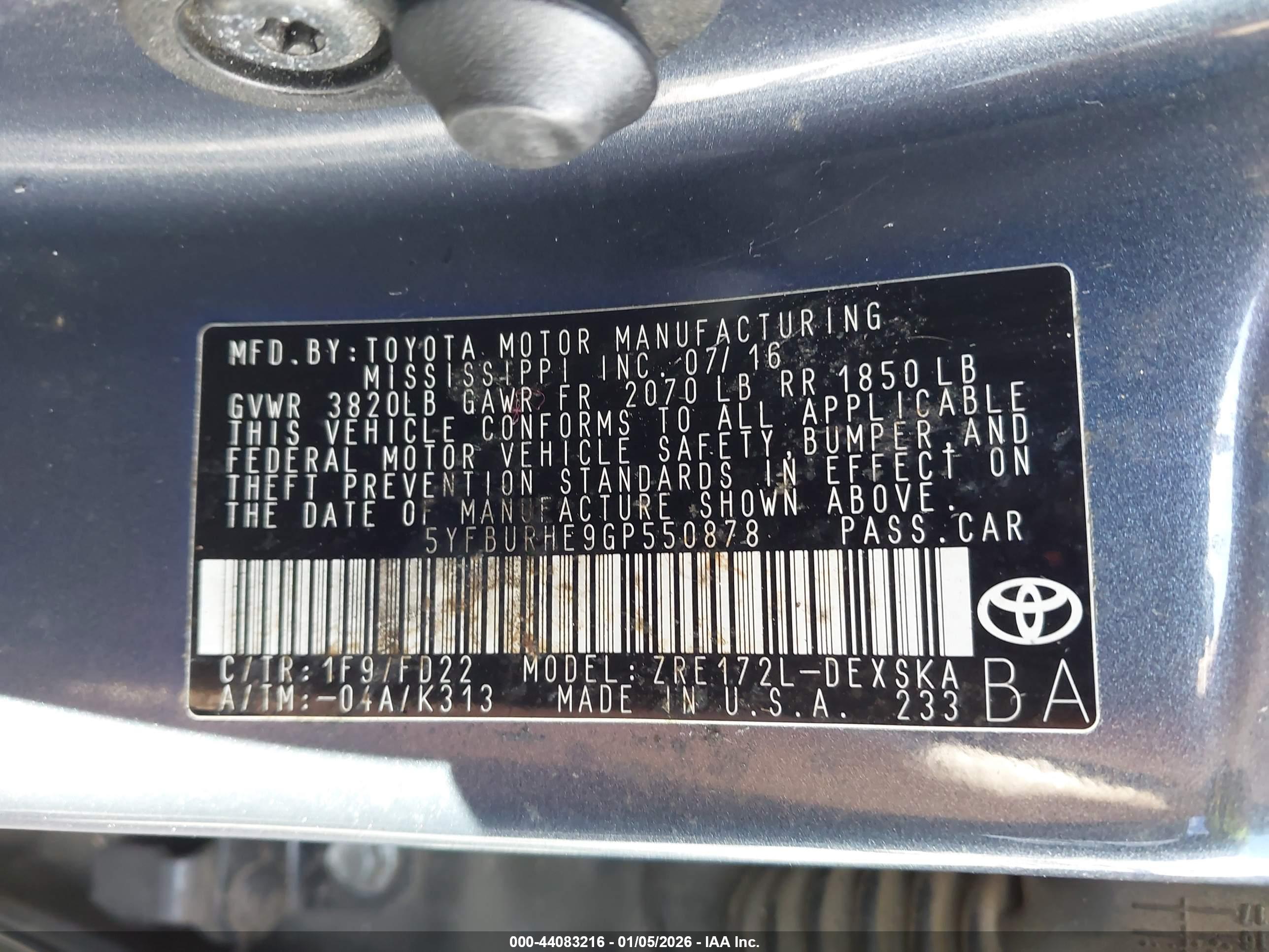 TOYOTA COROLLA image 9